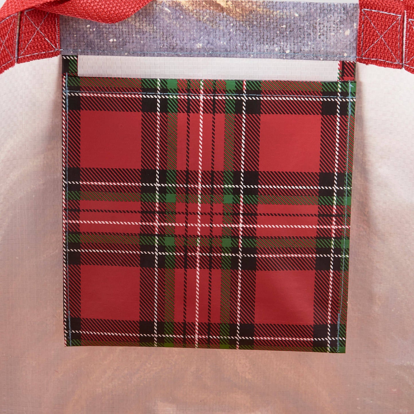 Christmas Highland Cow Shopping Tote