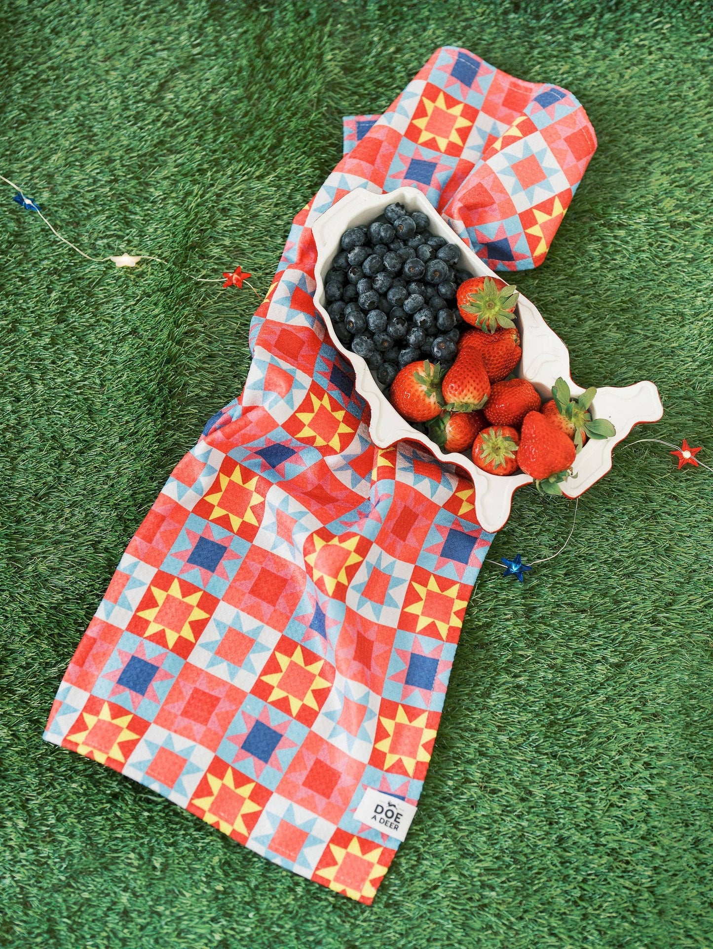 Sawtooth Star Waffle Towel