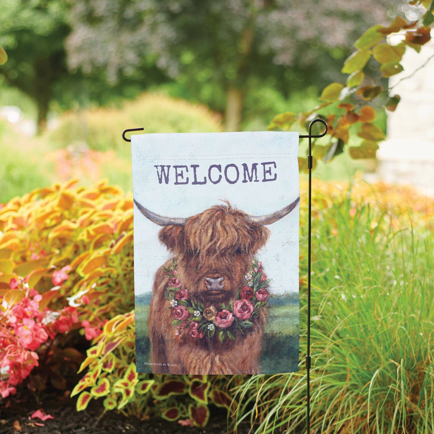 Floral Highland Garden Flag - American Farm Company