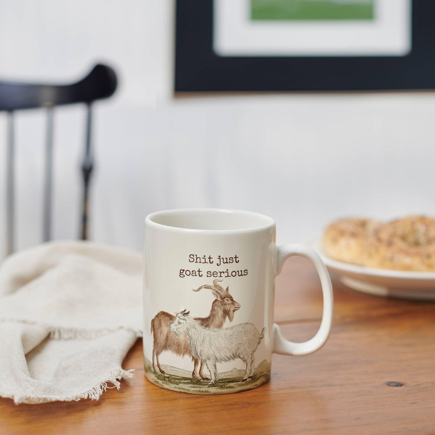 'Shit Just Goat Serious' Mug - American Farm Company