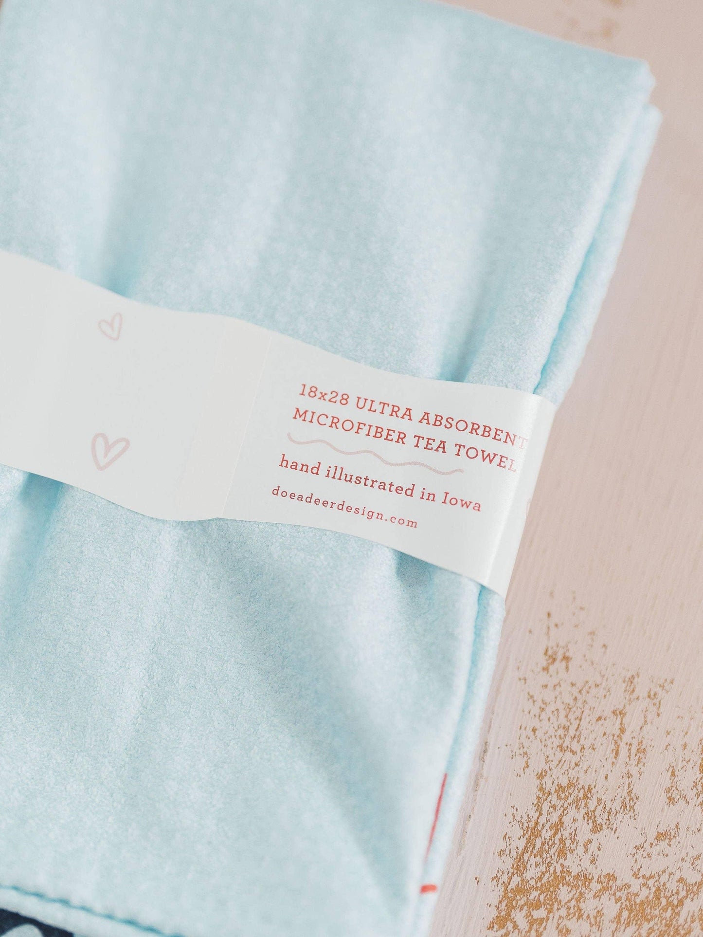 'Land of the Free' Fourth of July Waffle Towel