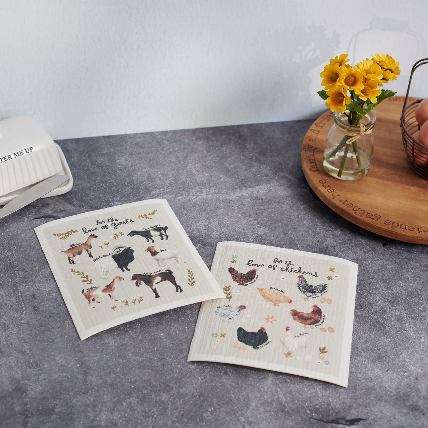 'For The Love...' Swedish Dishcloth Set - American Farm Company