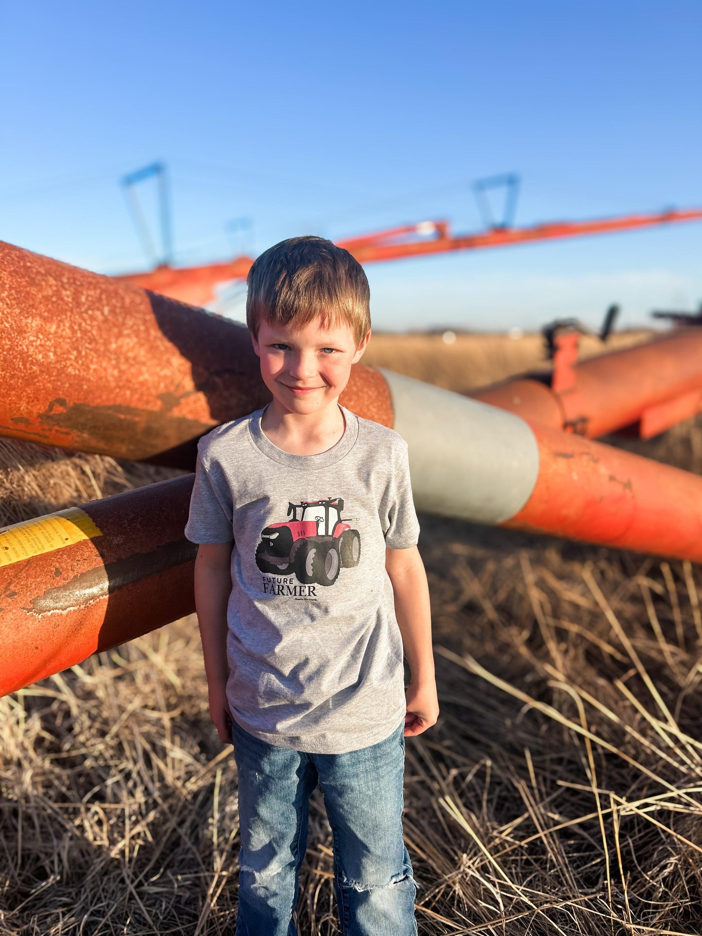 Future Farmer Red Tractor Toddler/Youth Tee - American Farm Company