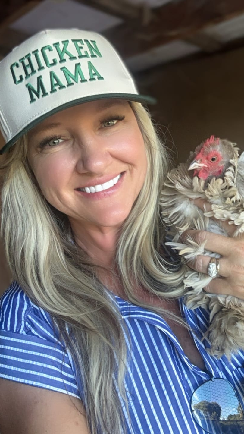 'Chicken Mama' Embroidered Trucker Hat