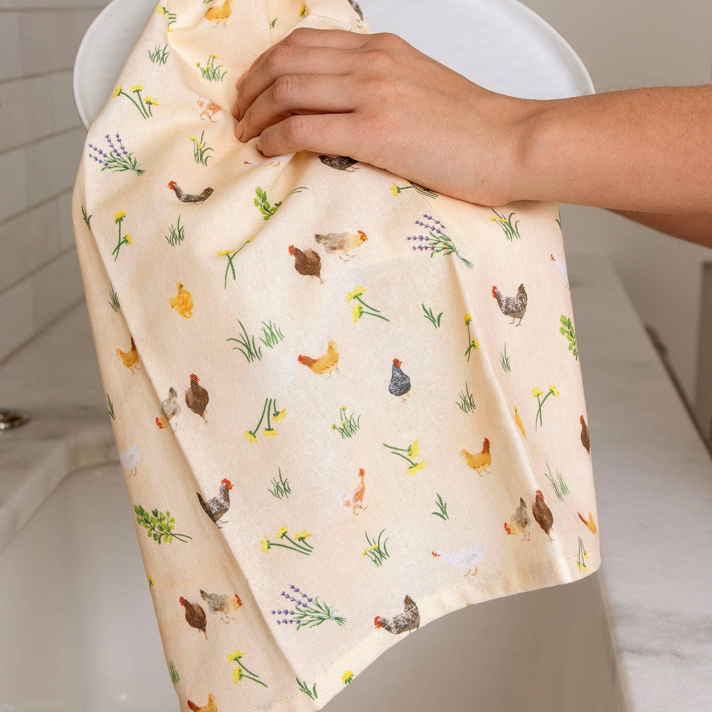 Chicken Meadows Kitchen Towel - American Farm Company