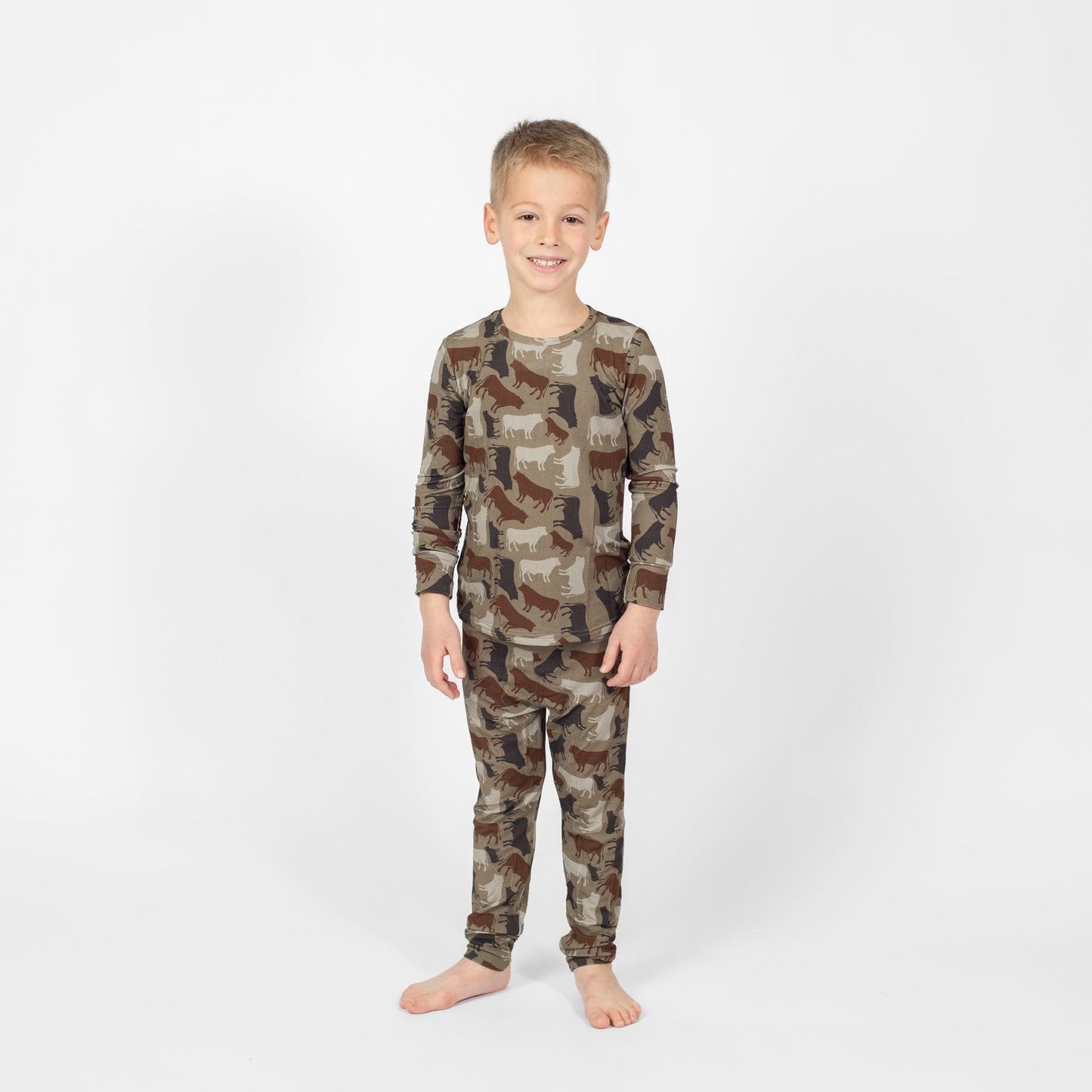 Cow Camo™ Toddler/Youth Bamboo Pajama Set - American Farm Company