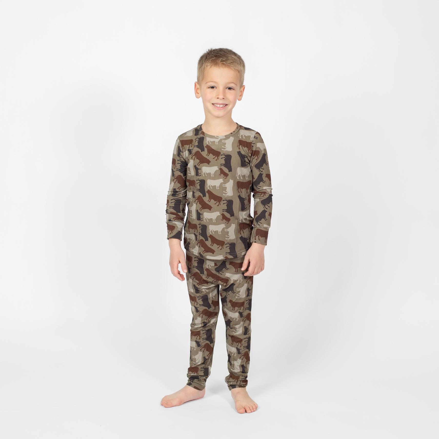 Cow Camo™ Toddler/Youth Bamboo Pajama Set - American Farm Company