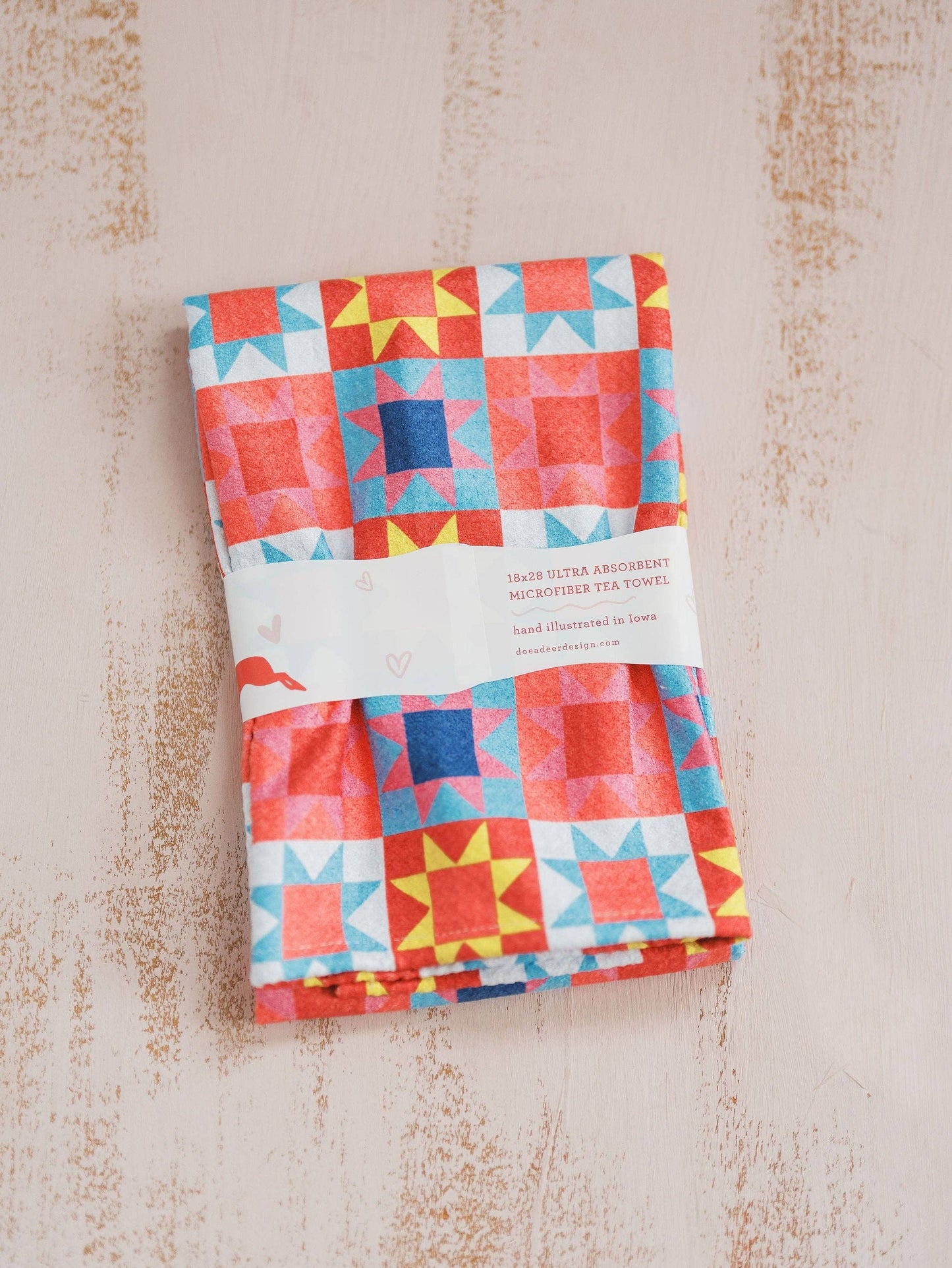 Sawtooth Star Waffle Towel