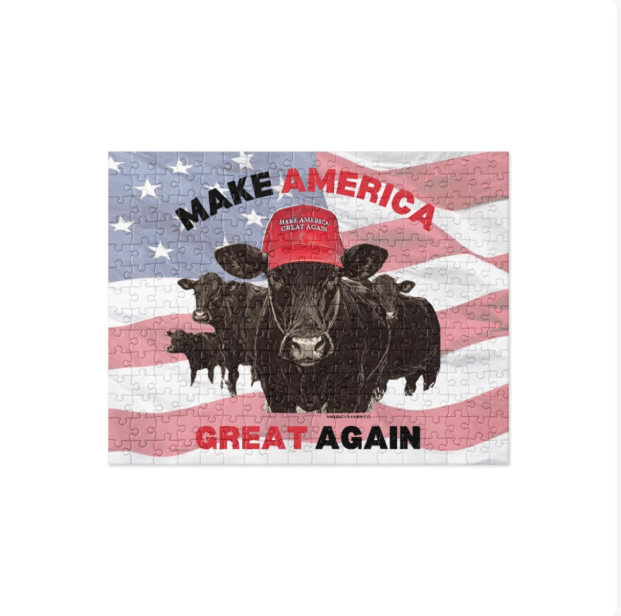 MAGA Cow Jigsaw Puzzle - American Farm Company