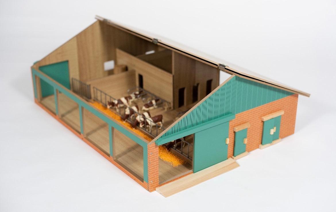 BARN ONLY - Wooden Toy Dairy Cattle Shed - American Farm Company