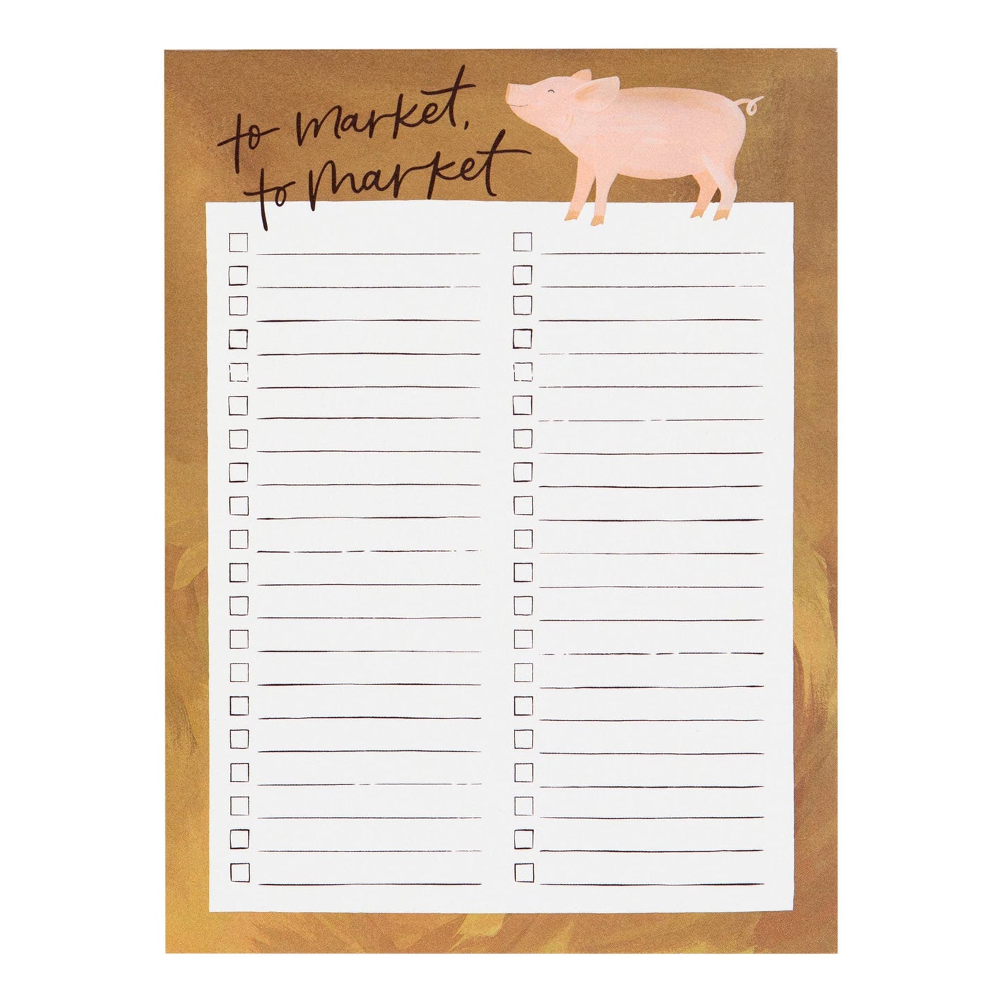 'To Market' Pig Notepad