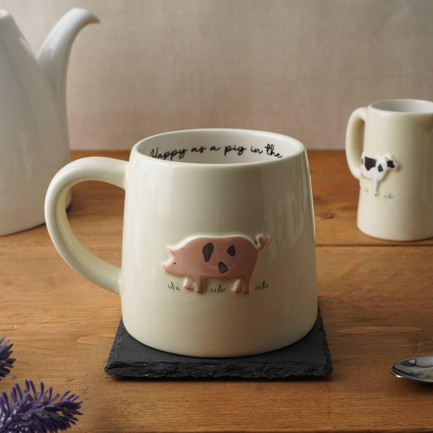 Pig 'Happy As A Pig In The Mud' Mug - American Farm Company