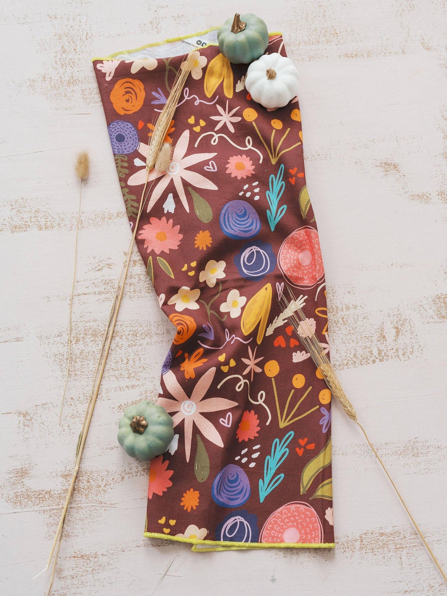 Fall Floral Flour Sack Towel