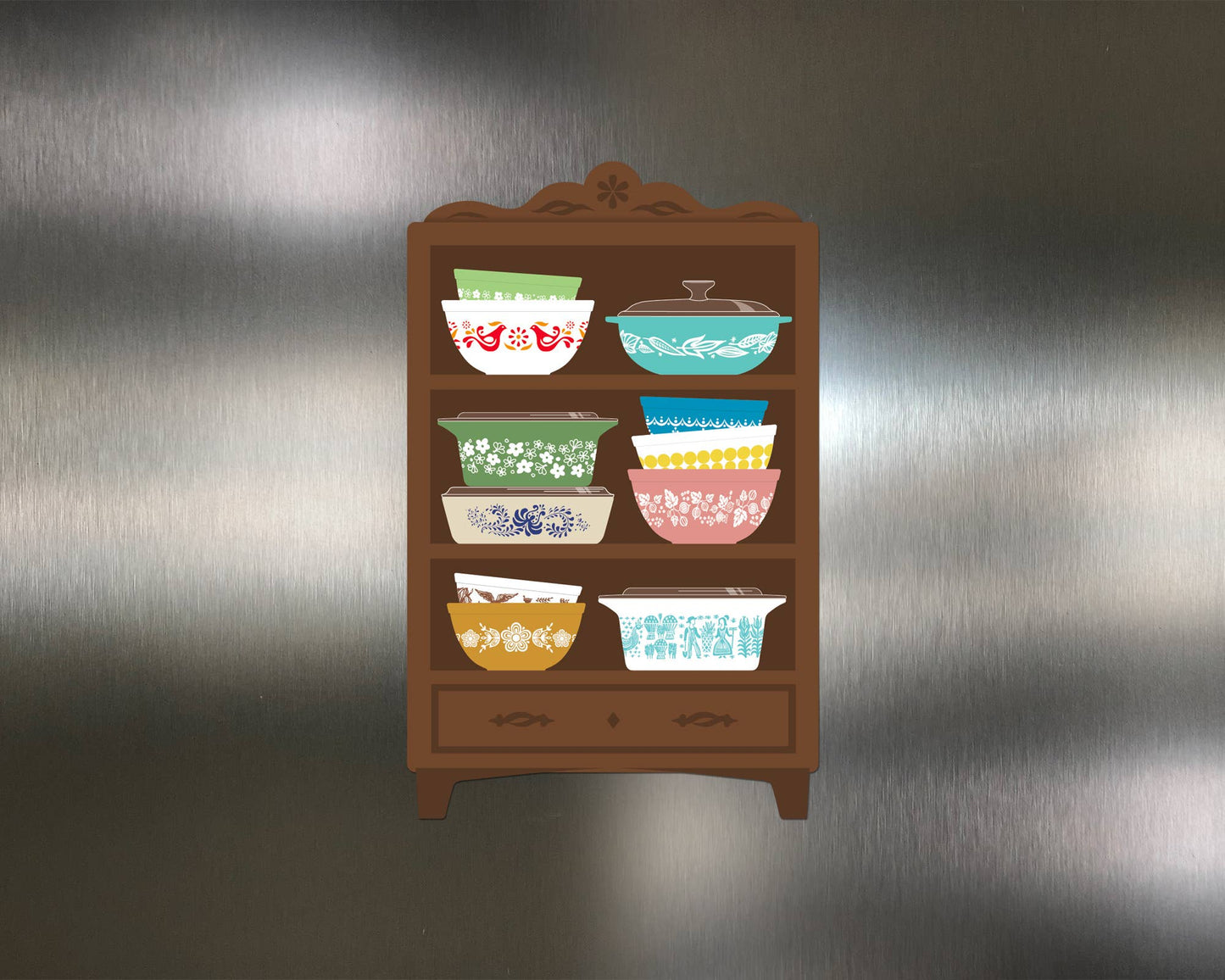 Retro Kitchen Hutch Magnet