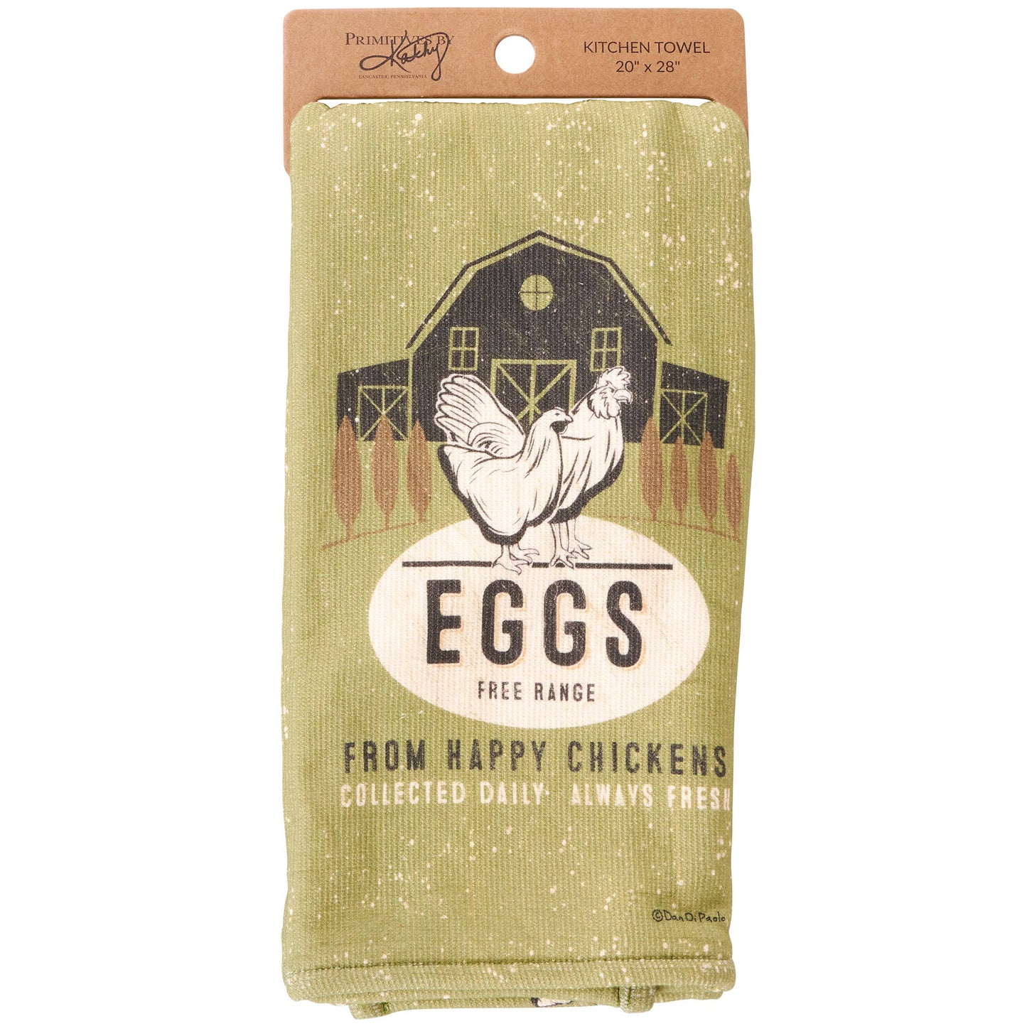 'Eggs Free Range' Kitchen Towel