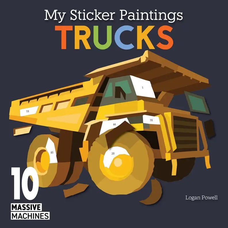My Sticker Paintings: Trucks Activity Book