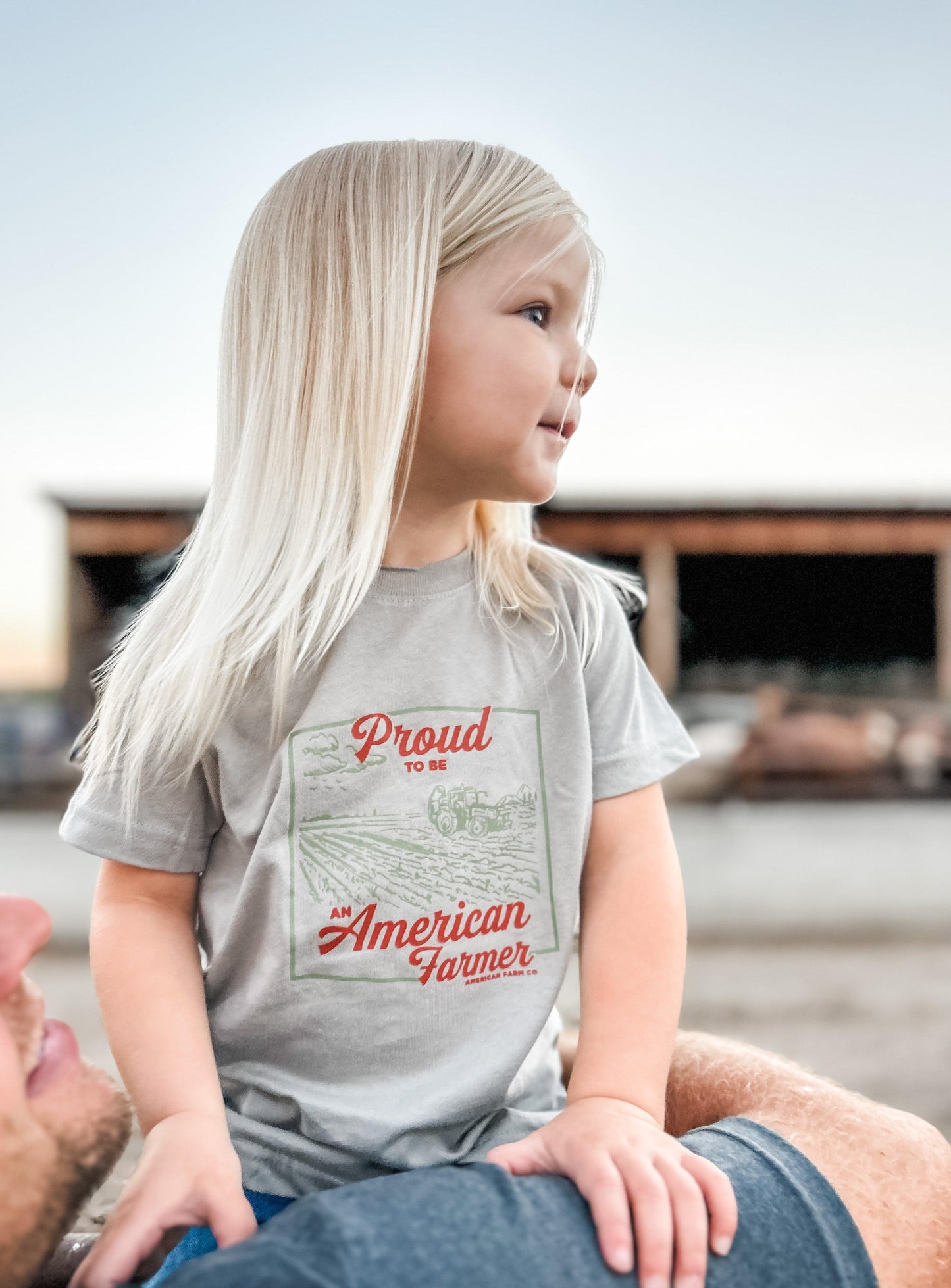 Proud American Farmer Toddler/Youth Tee - American Farm Company