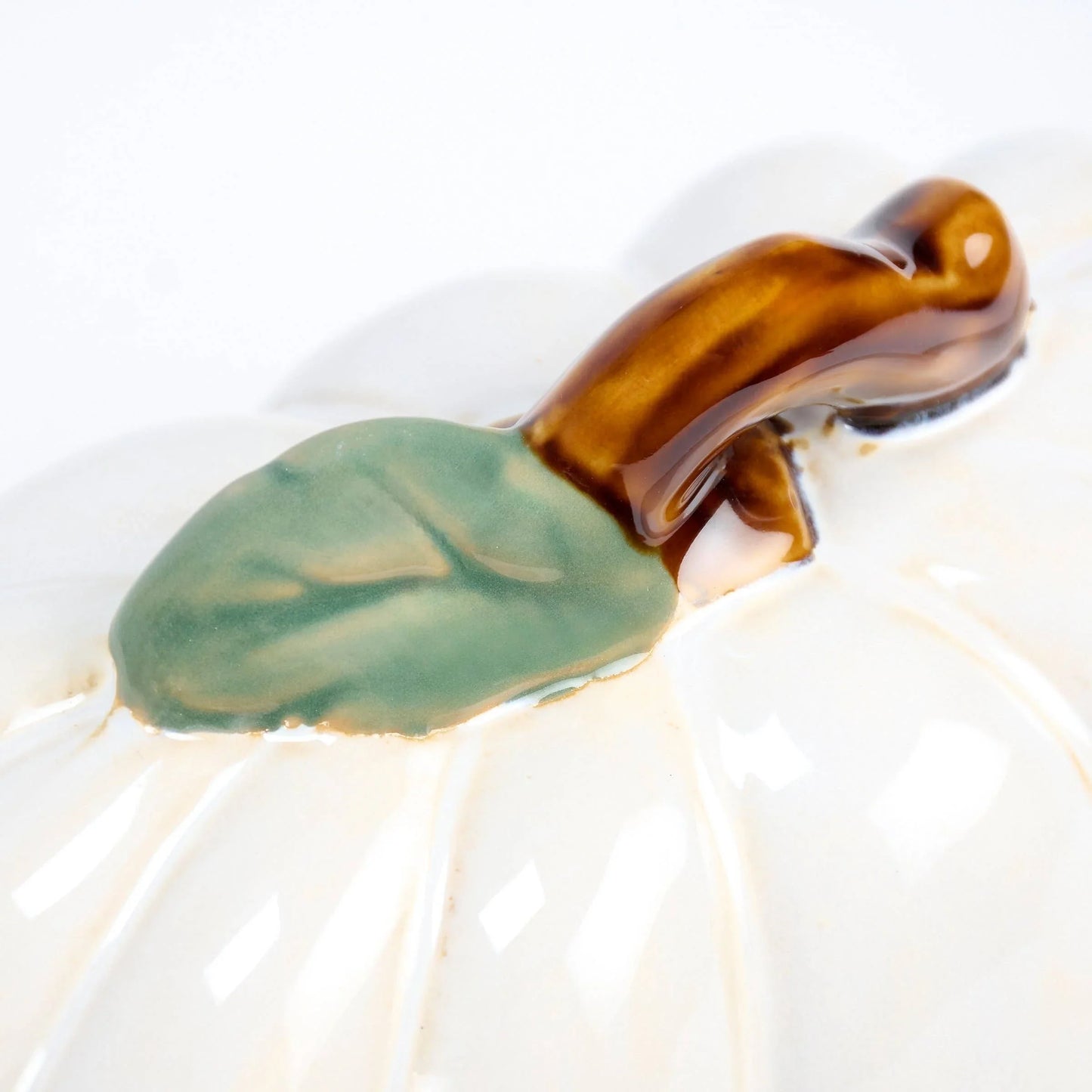 White Pumpkin Butter Dish