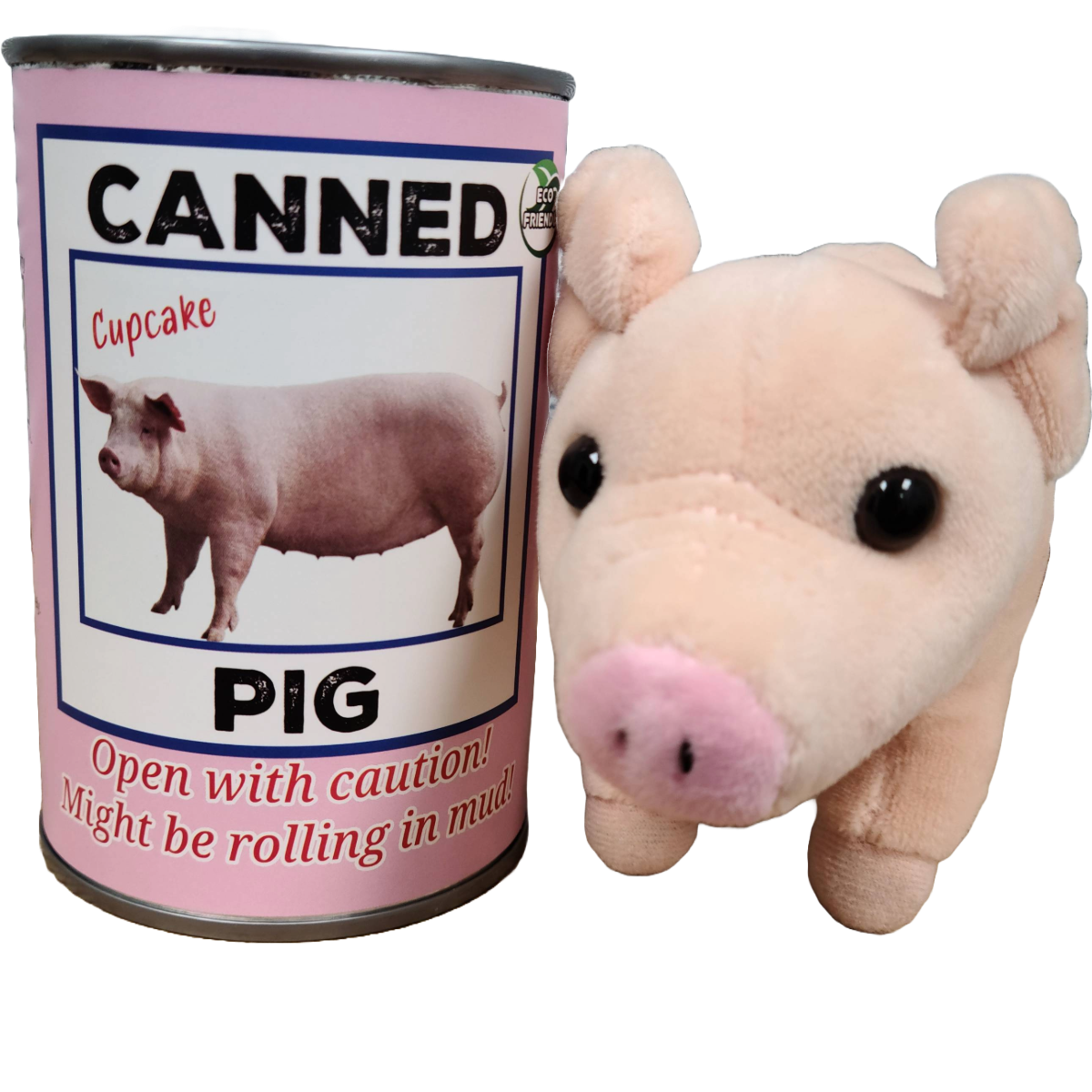 Canned Pig | Plush w/ Jokes