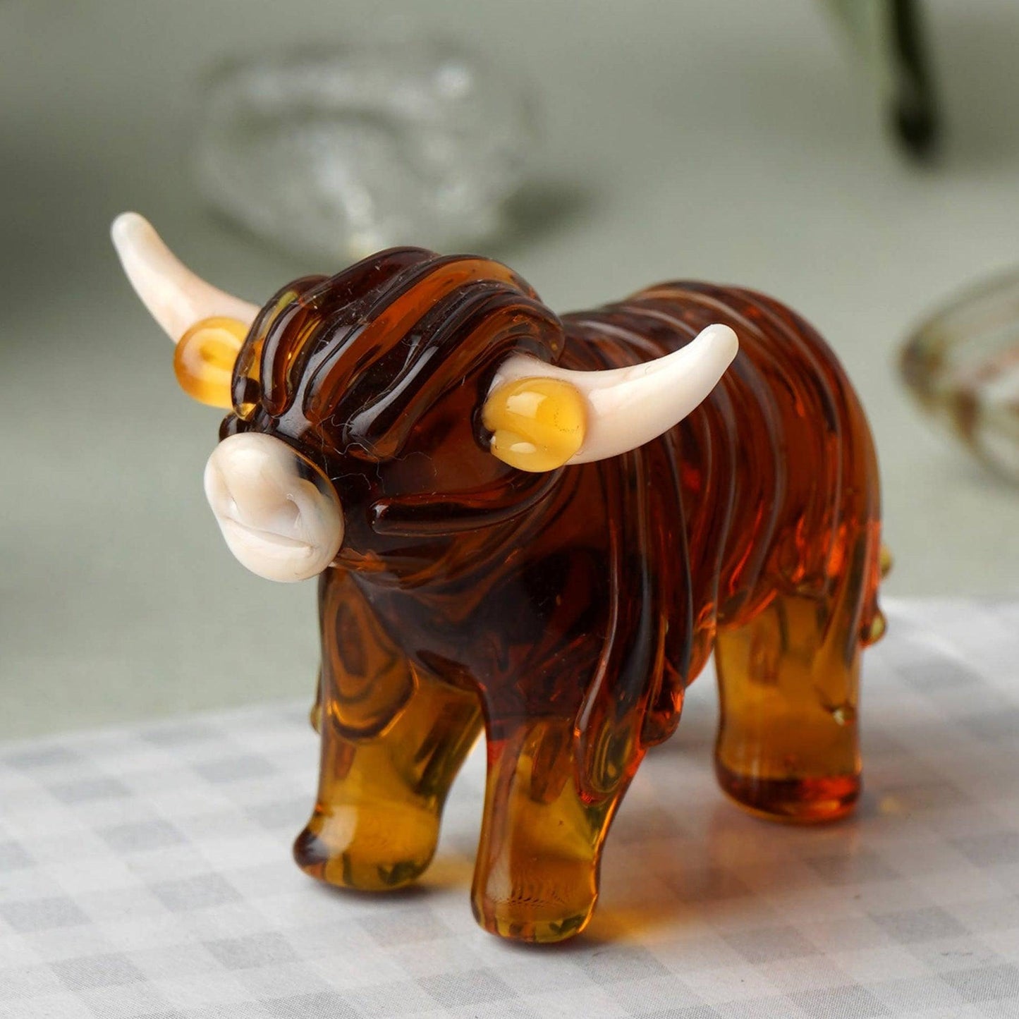 Glass Highland Cow Ornament - American Farm Company