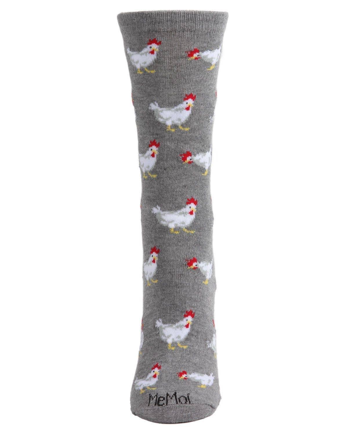 Chickens Bamboo Blend Crew Socks - American Farm Company
