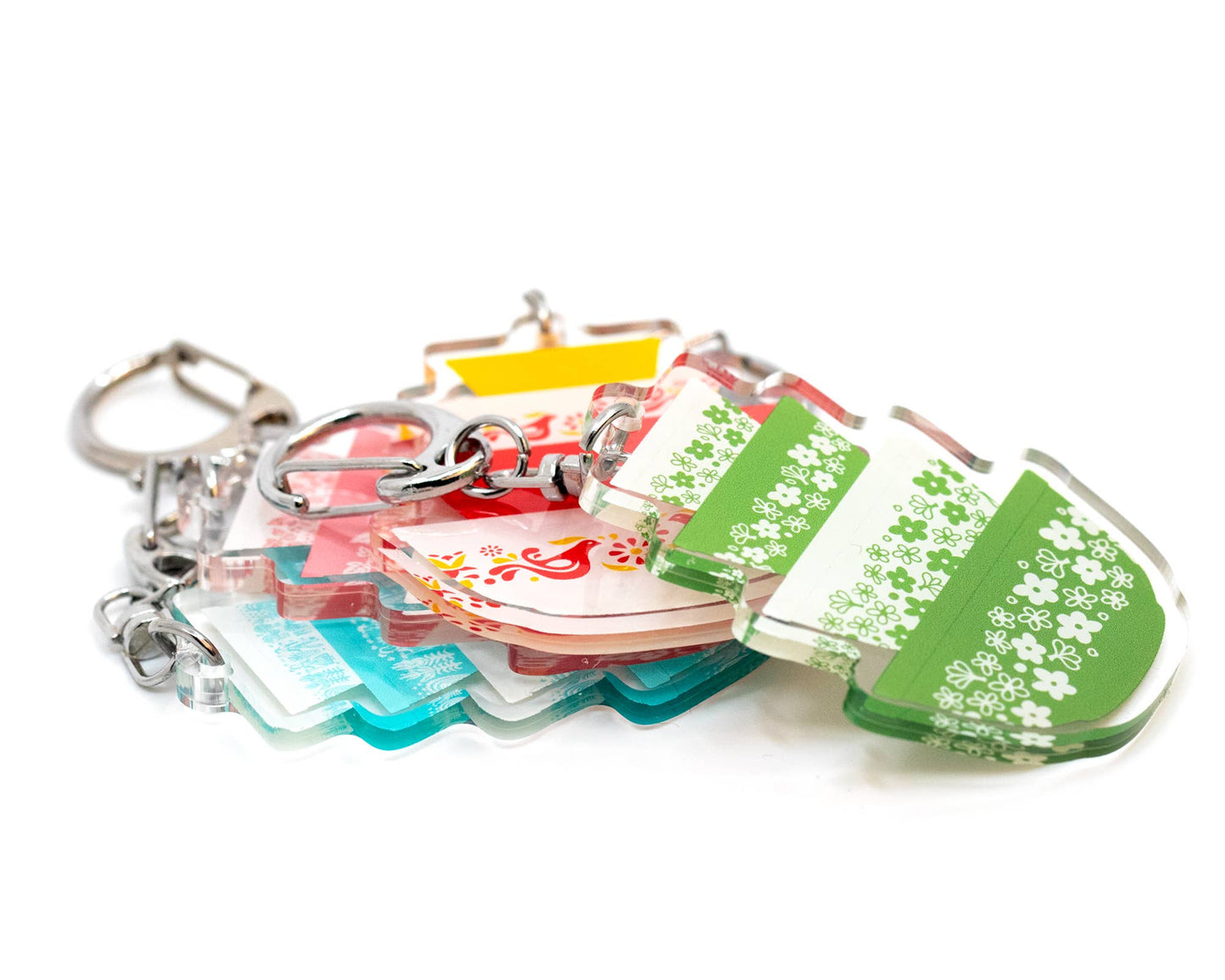 Double-sided Vintage Bowl Keychains