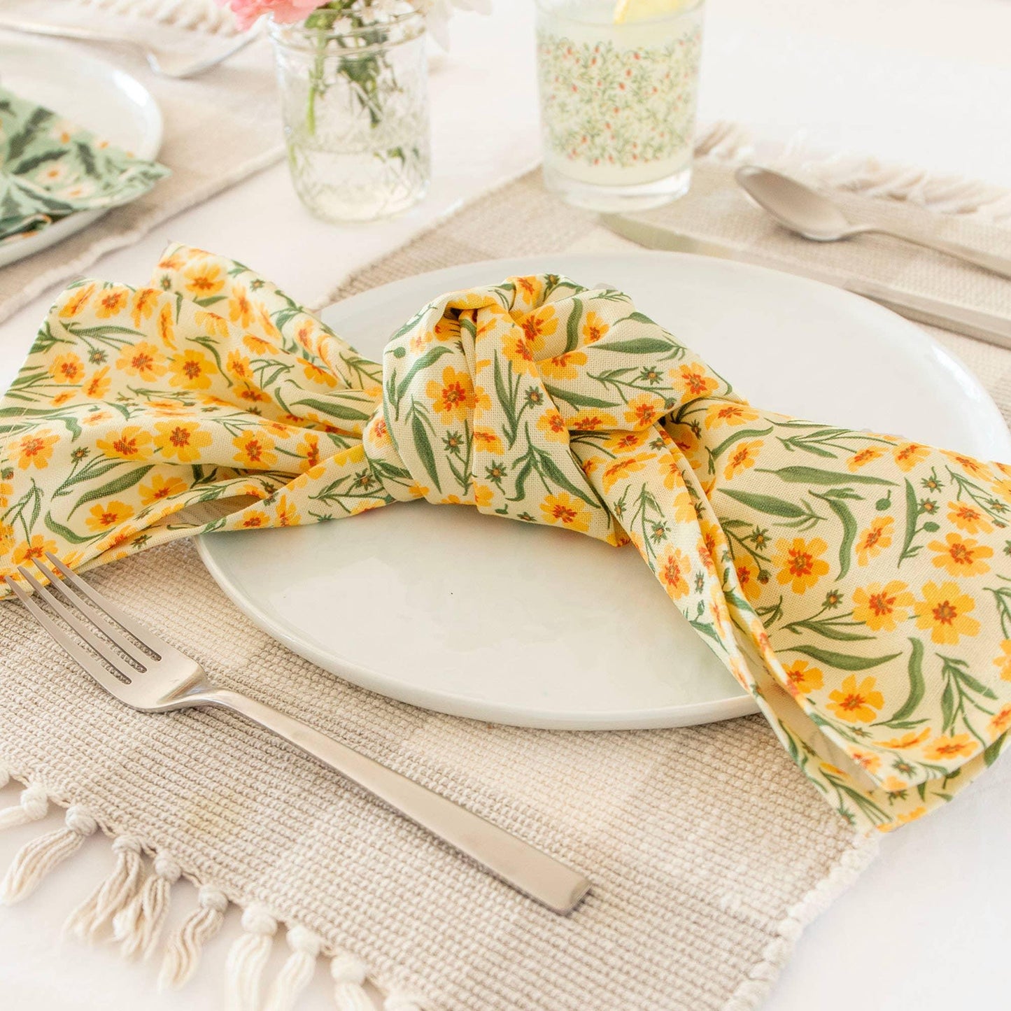 Roadside Blooms Floral Kitchen Towel - Set of 4 - American Farm Company