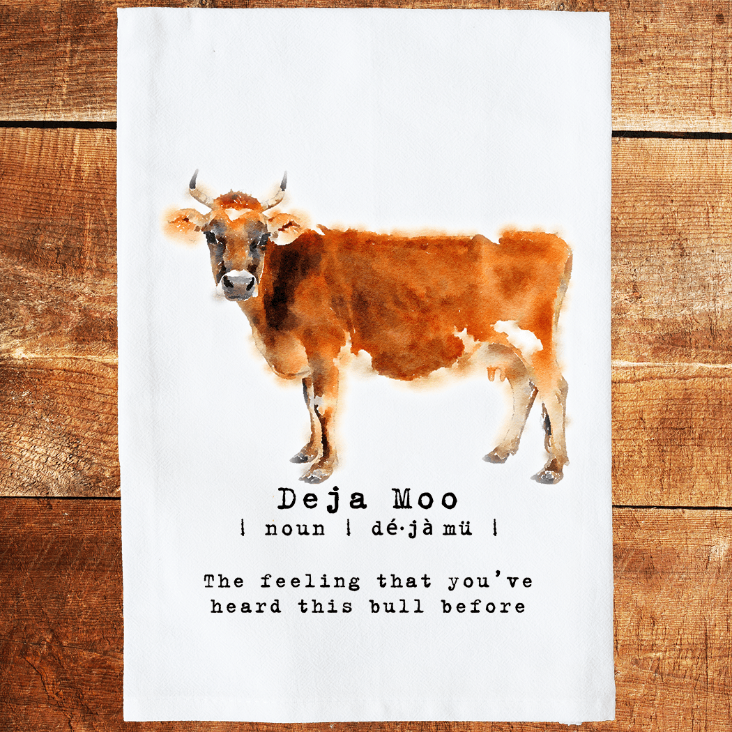Deja Moo Kitchen Towel - American Farm Company