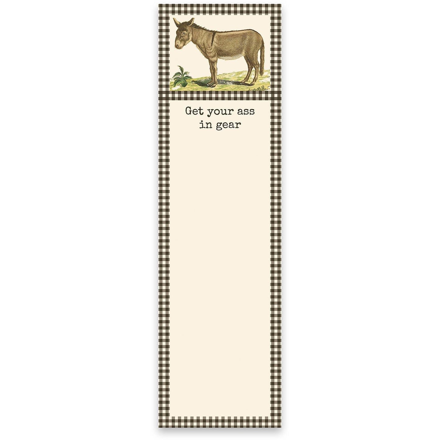 'Get Your Ass In Gear' List Pad - American Farm Company