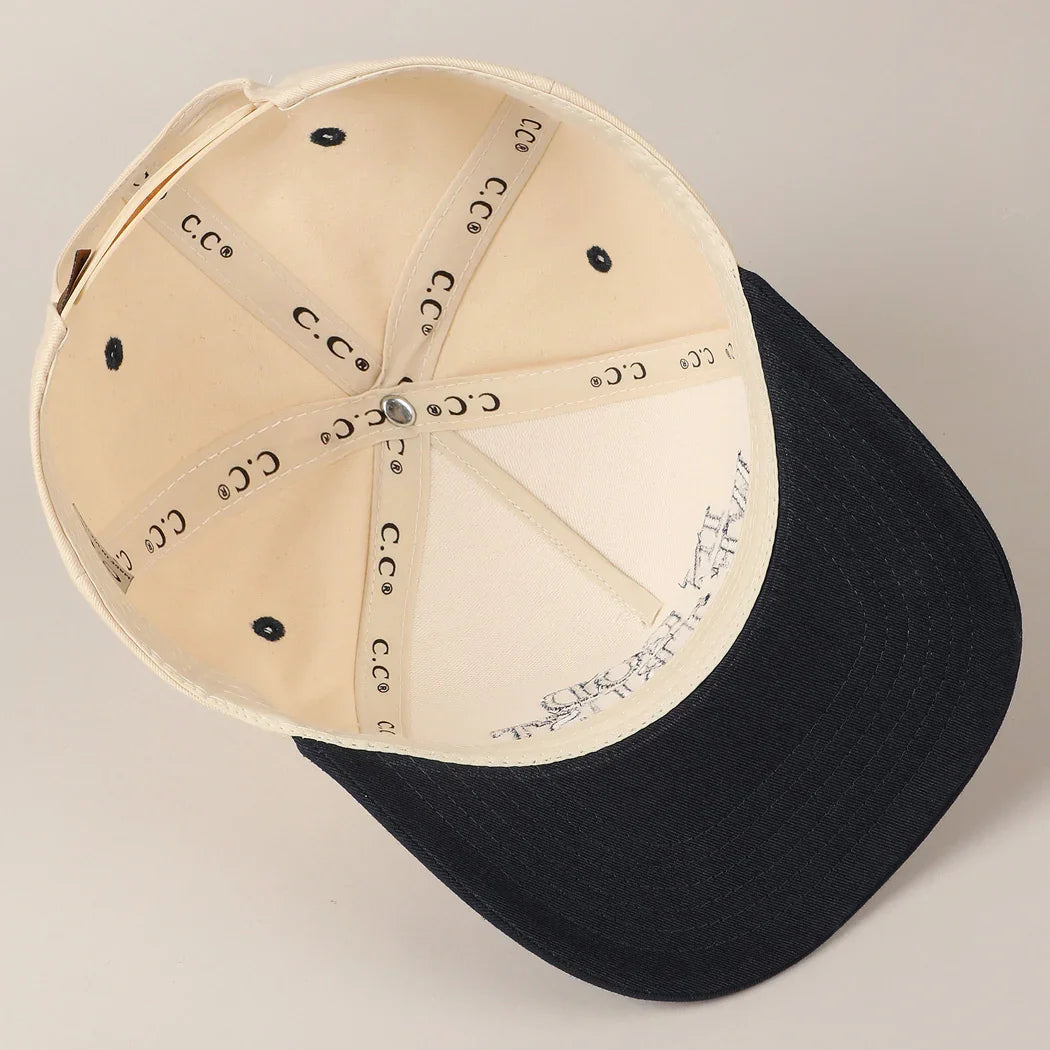 'In God We Trust' Embroidered Two-Tone Canvas Hat