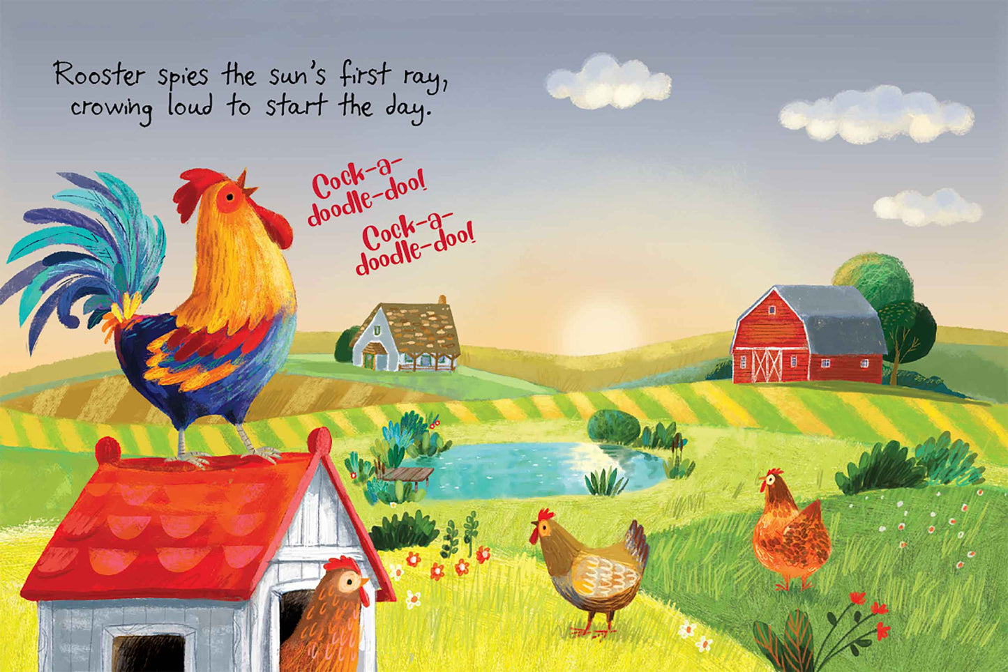 'A Day on the Farm' Padded Board Book