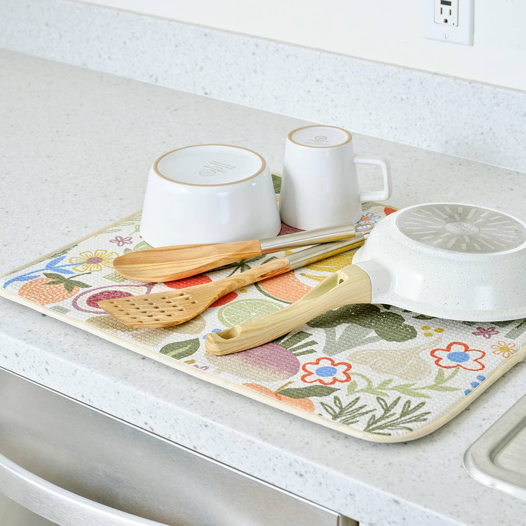 Farm Stand Dish Drying Mats - Set of 2