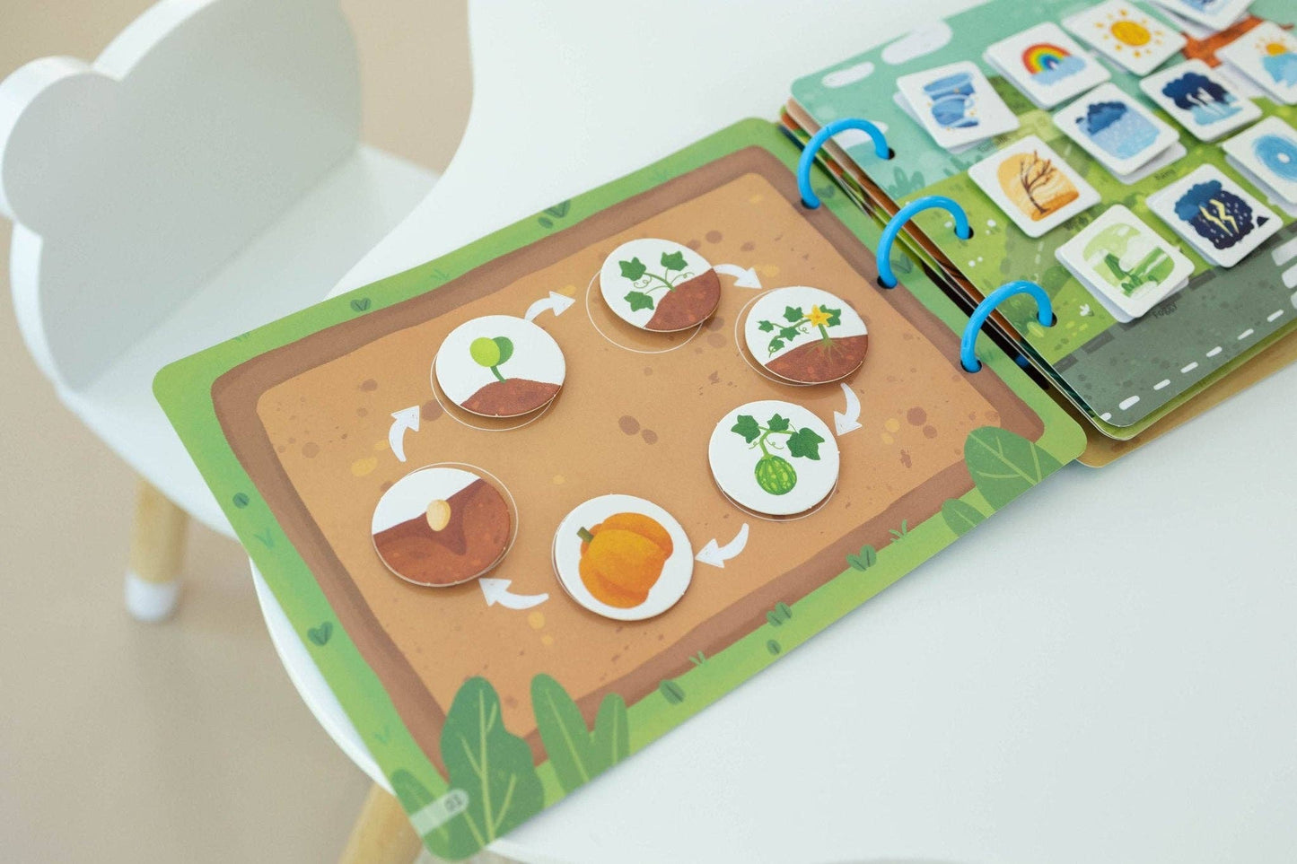 Farm Busy Activity Book for Toddlers w/ Zipper Pouch