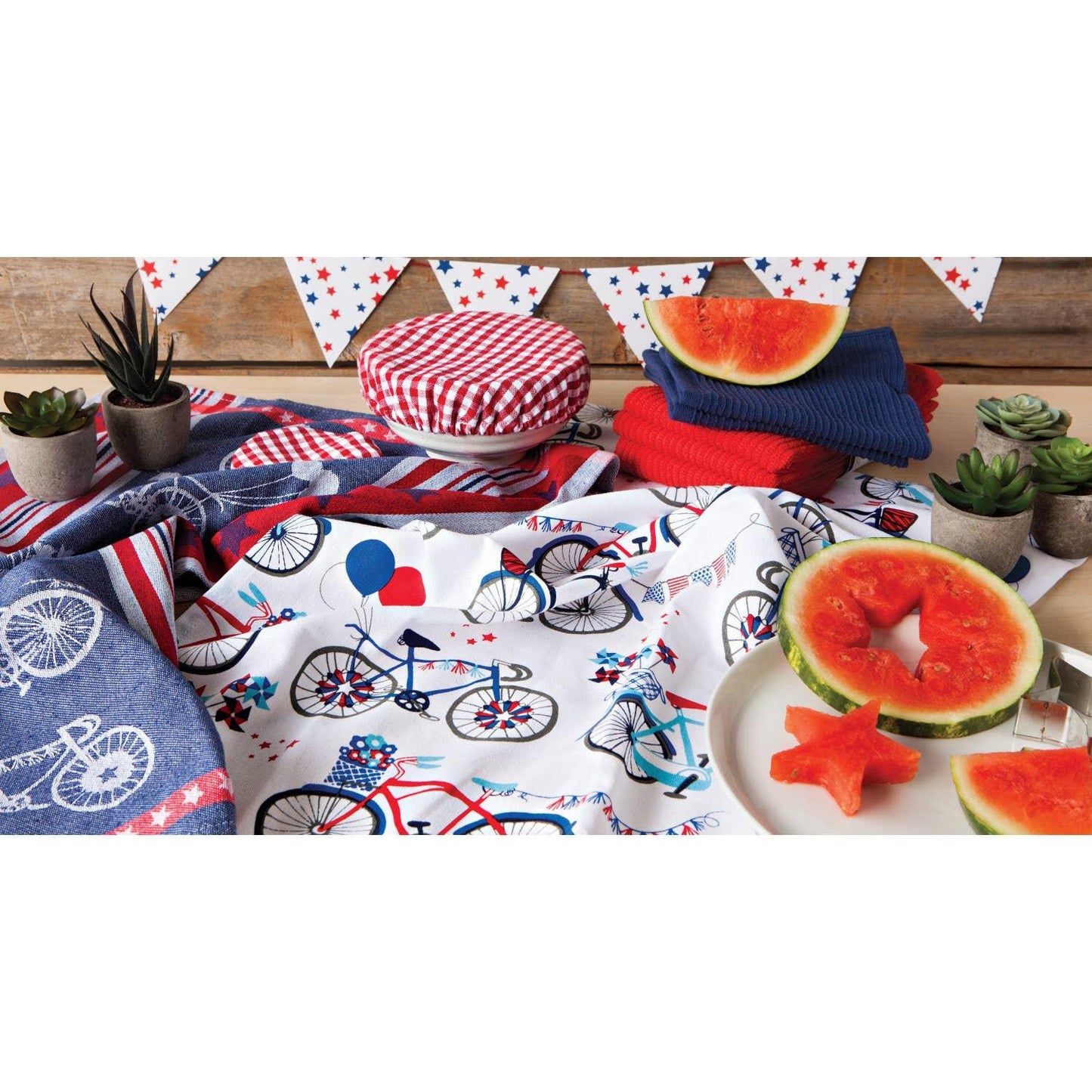 Gingham Bowl Covers - Set of 2