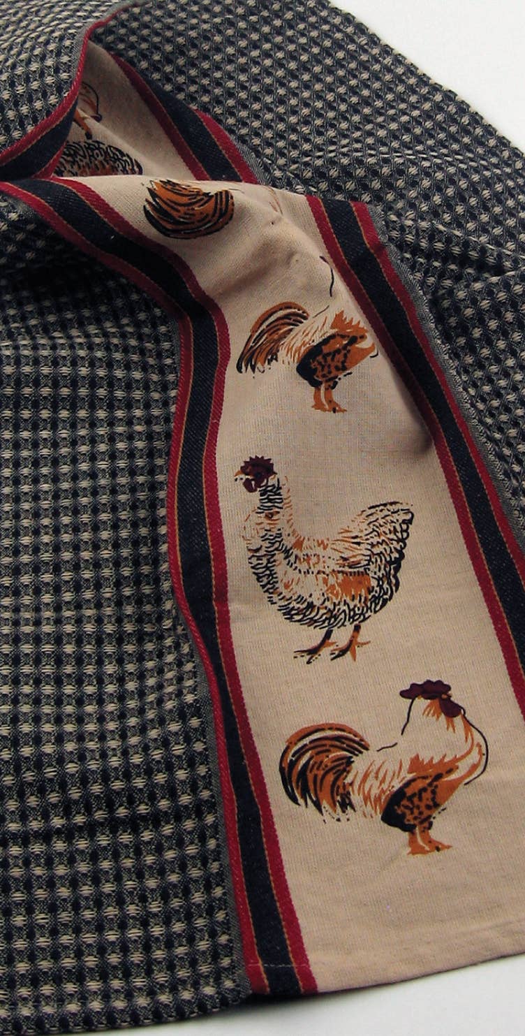 Hens And Roosters Kitchen Towel