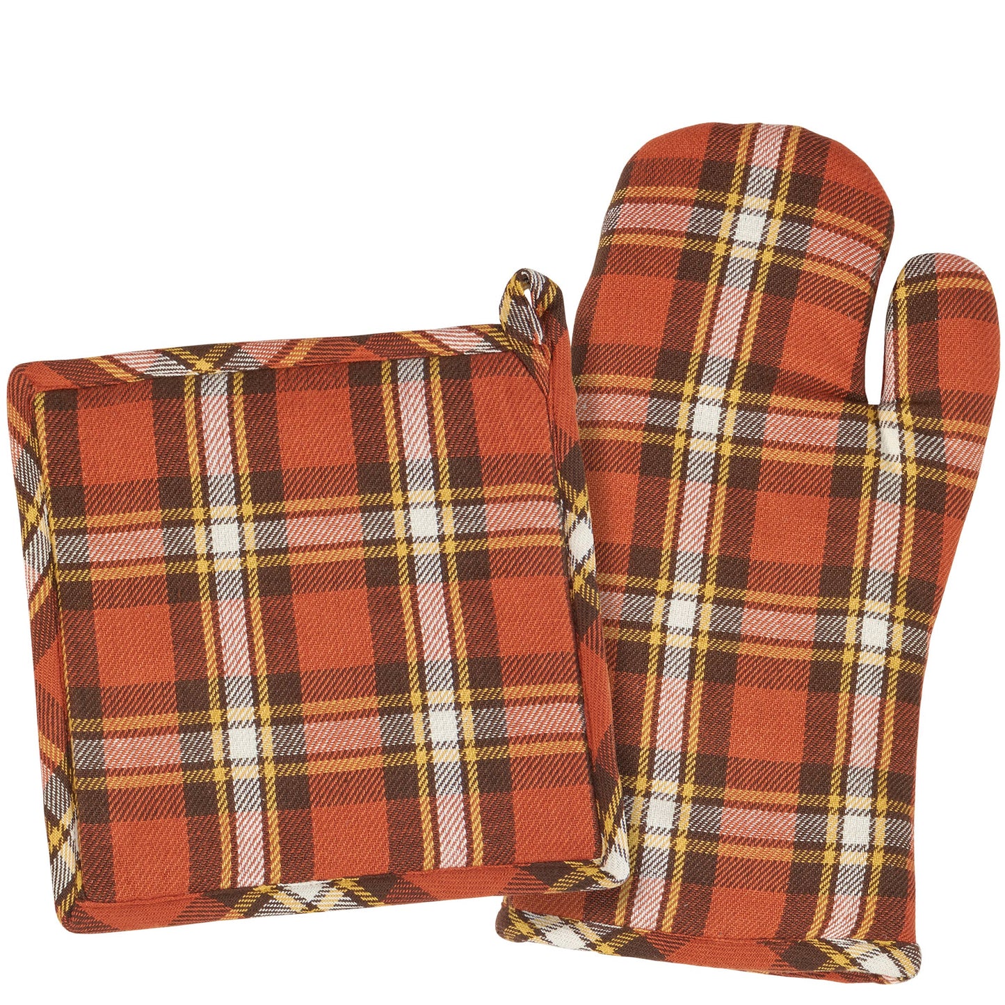 Fall Plaid Oven Mitt & Pot Holder