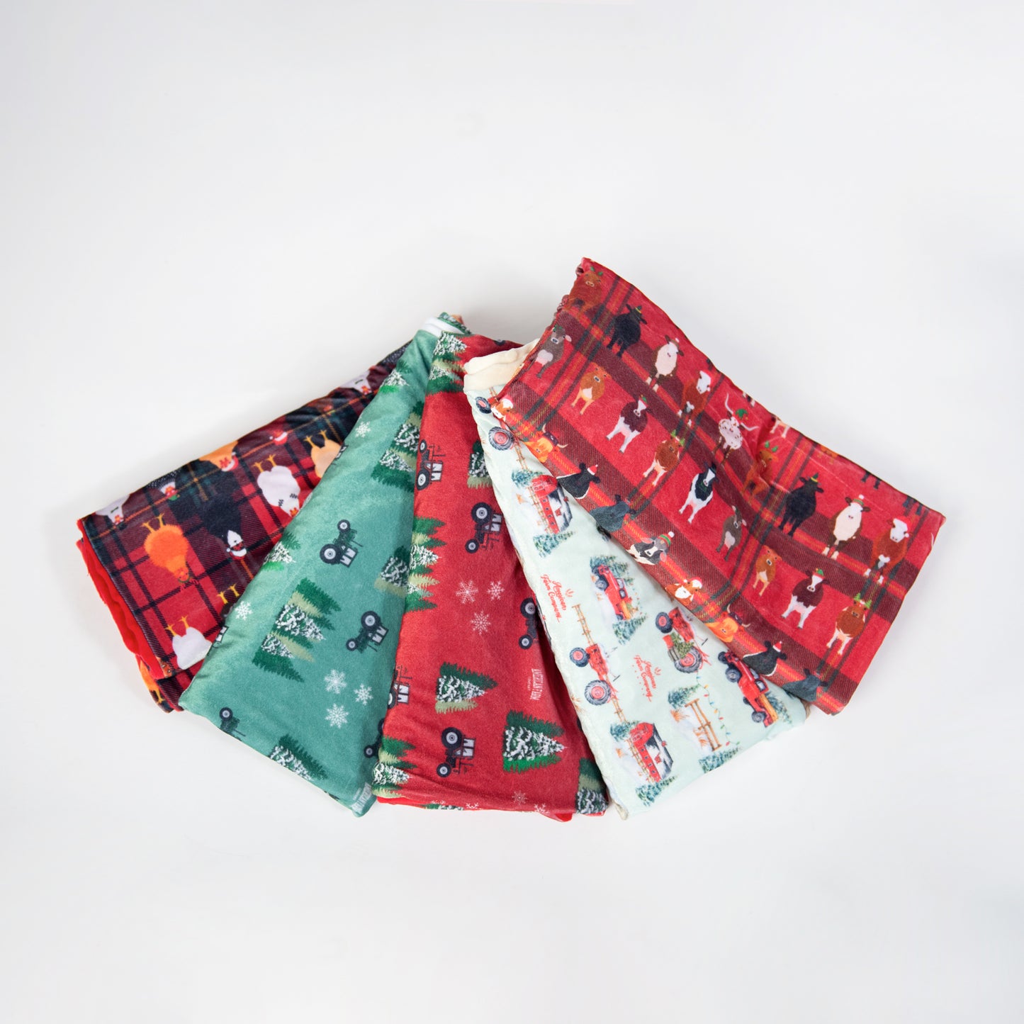 Christmas in Summertime Cow Minky Blanket