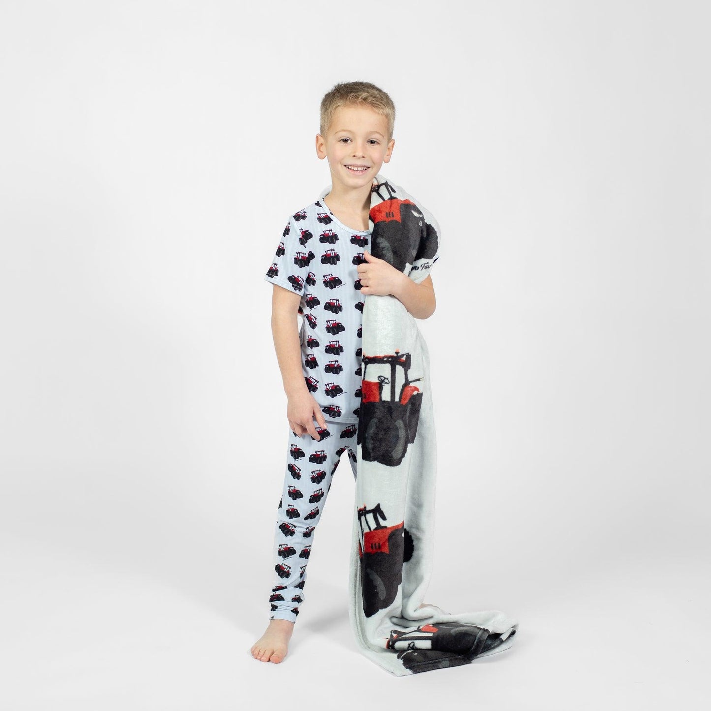 Big Red Tractor Toddler/Youth Bamboo Pajama Set - American Farm Company