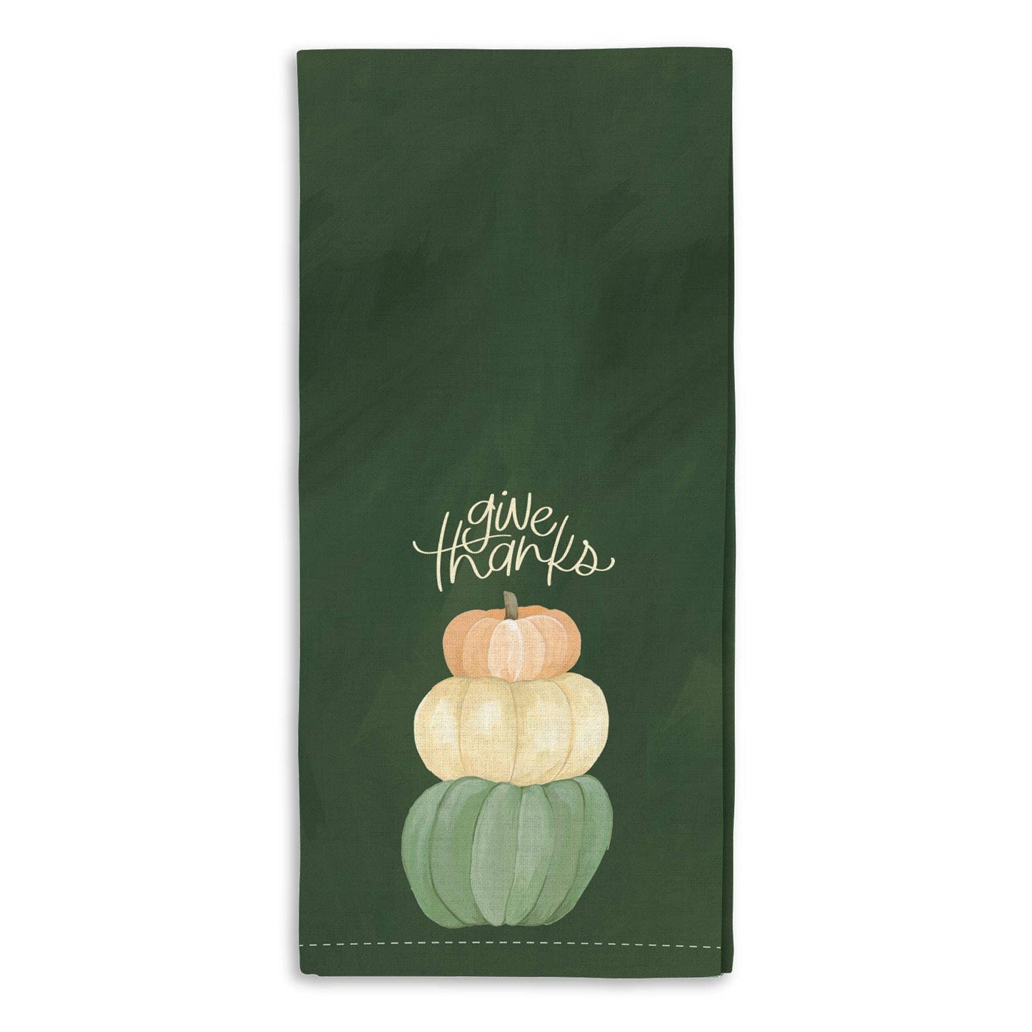 'Give Thanks' Pumpkins Kitchen Towel