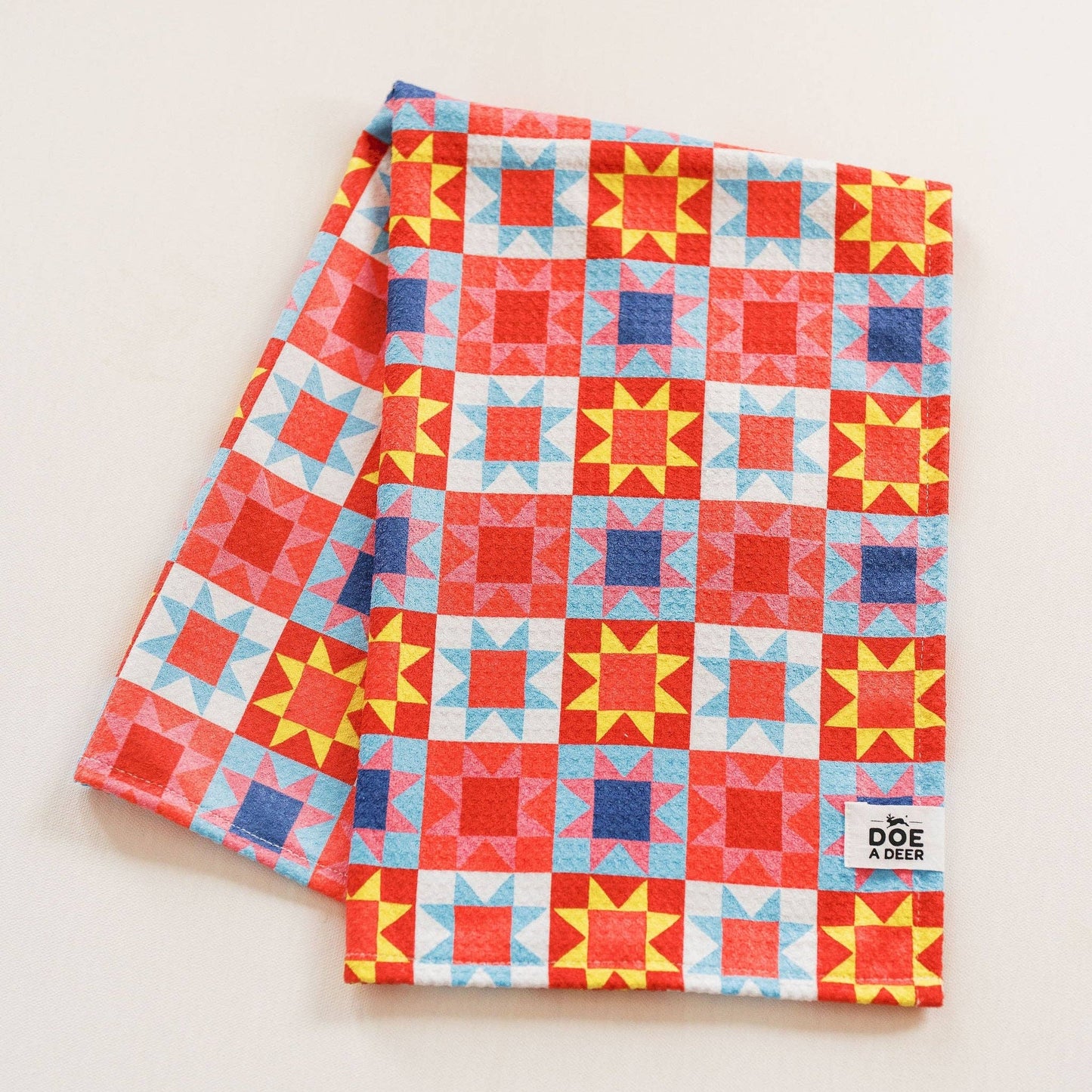 Sawtooth Star Waffle Towel
