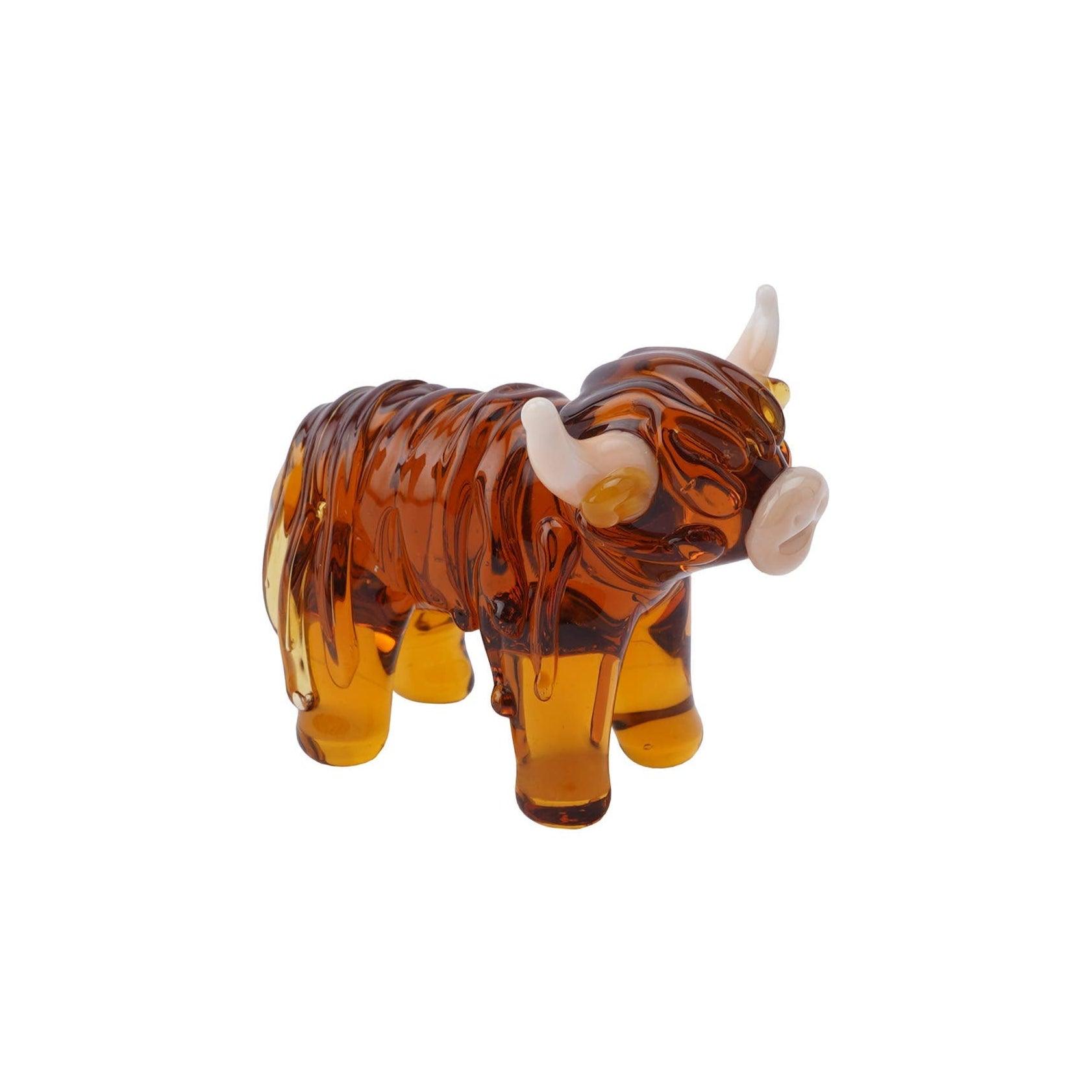 Glass Highland Cow Ornament - American Farm Company