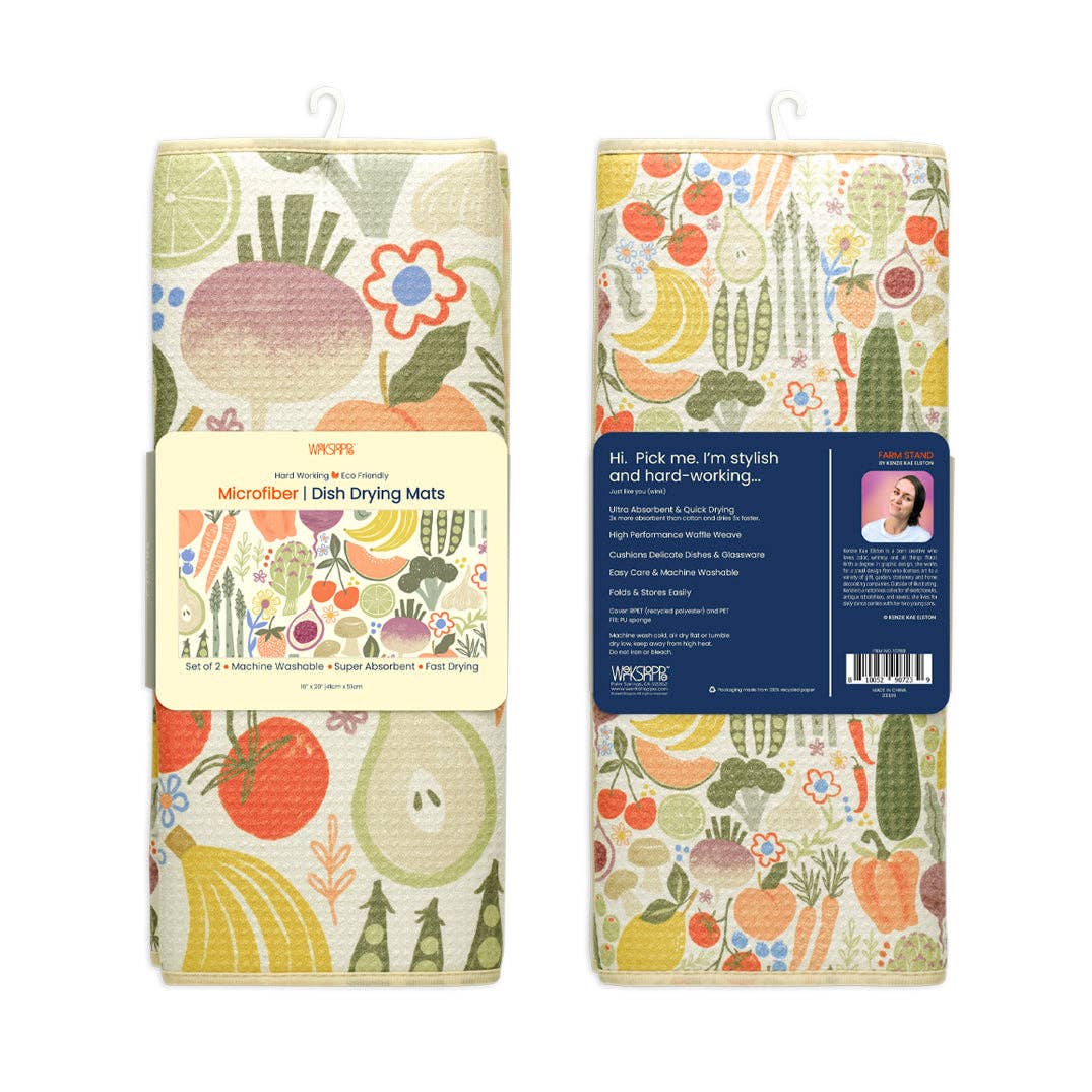 Farm Stand Dish Drying Mats - Set of 2