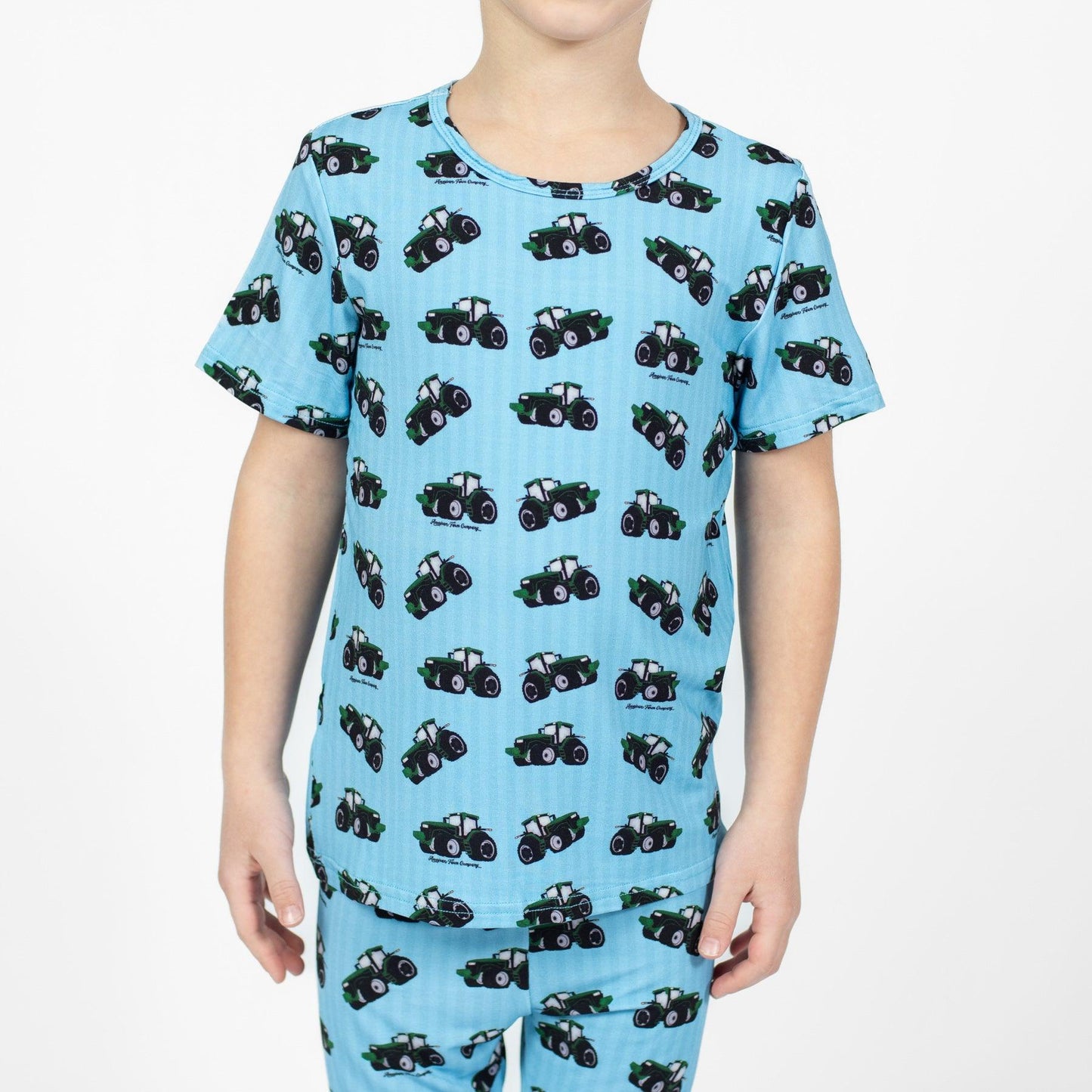Big Green Tractor Toddler/Youth Bamboo Pajama Set - American Farm Company