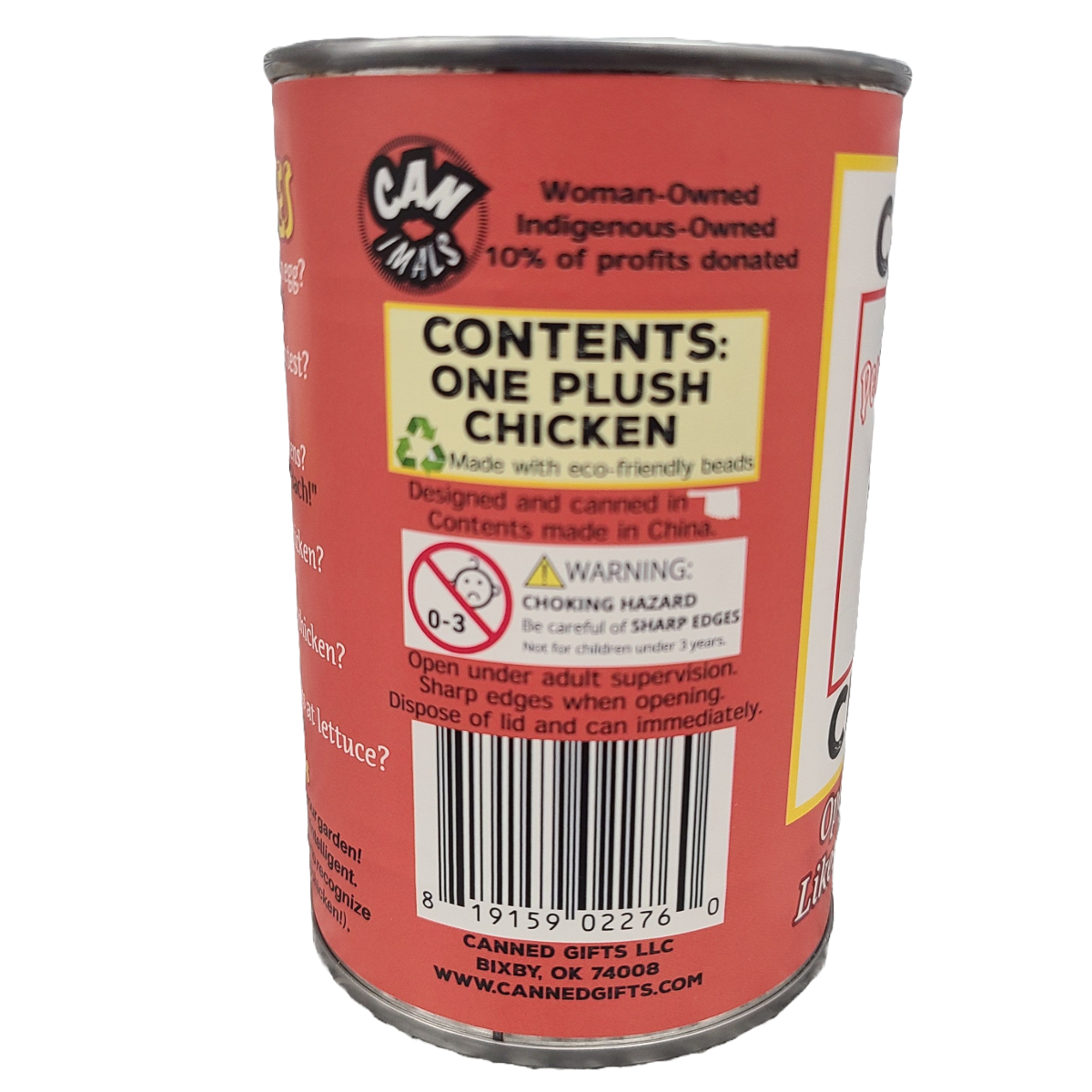 Canned Chicken | Plush w/ Jokes