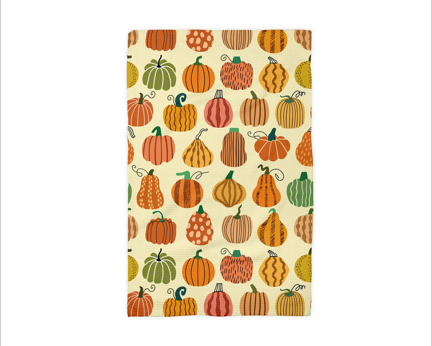 Pumpkin Patch Fall Waffle Kitchen Towel