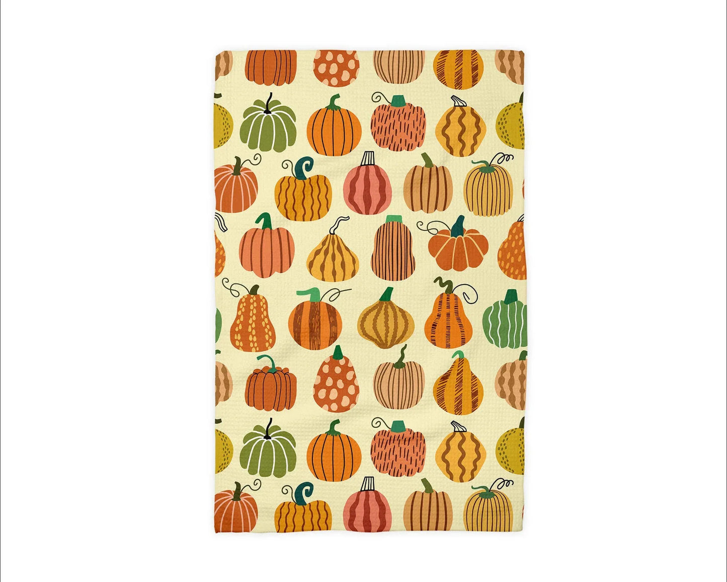 Pumpkin Patch Fall Waffle Kitchen Towel