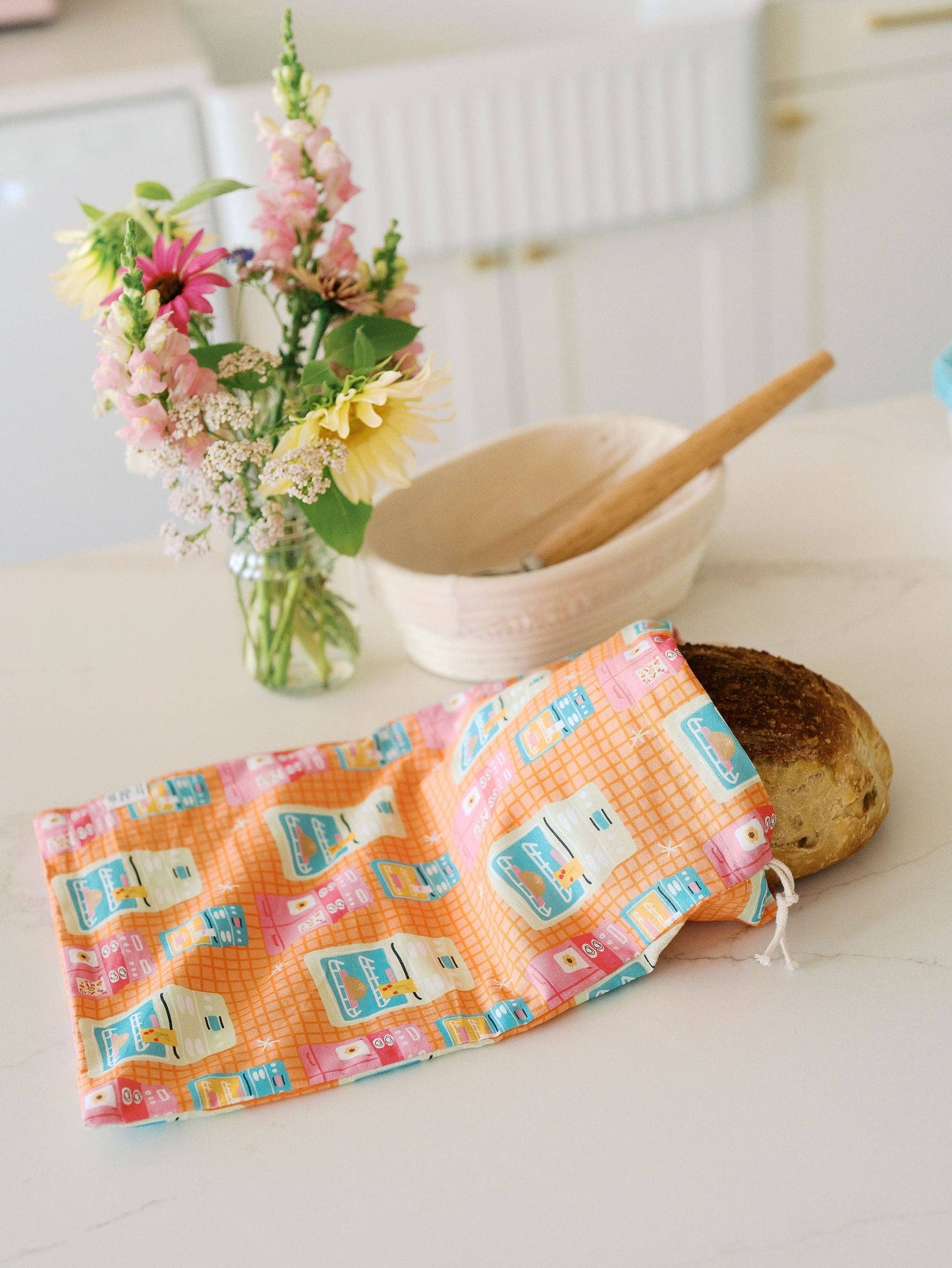 Vintage Ovens Bread Bag