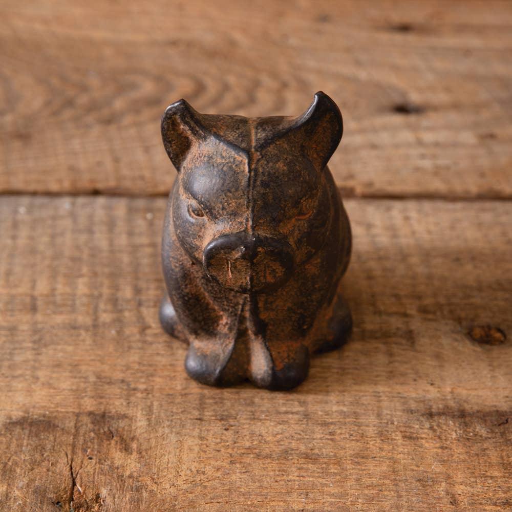 Rustic Mini Tabletop Pig - American Farm Company