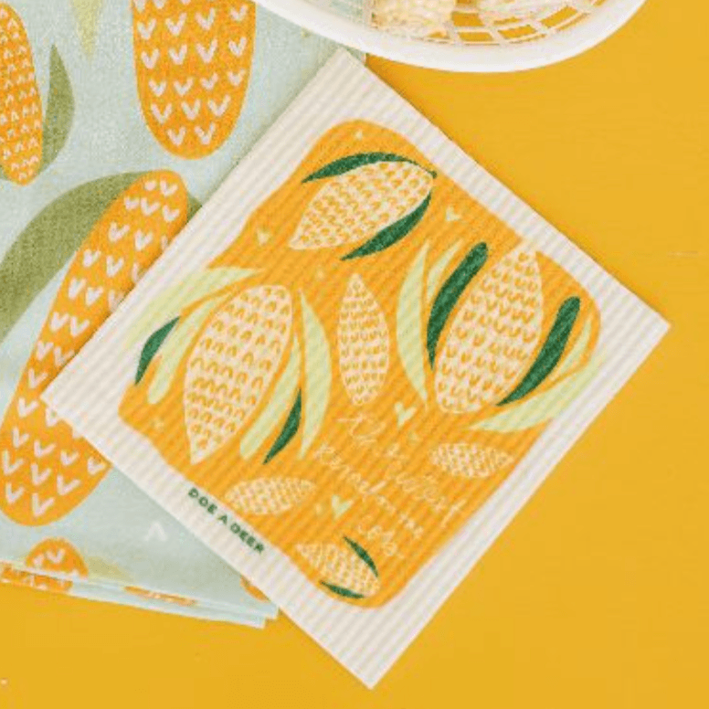 Cutest Kernel on the Cob Swedish Dishcloth
