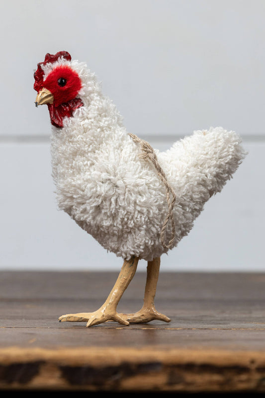 White Chicken Ornament